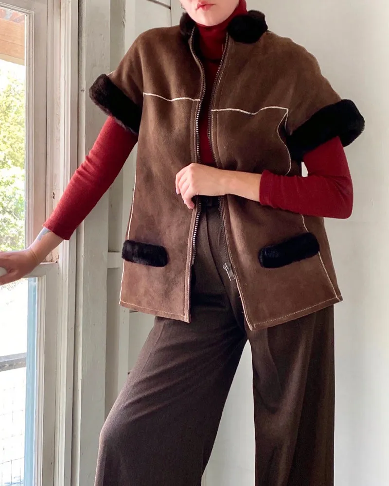 80s Dior Shearling Jacket | S-M