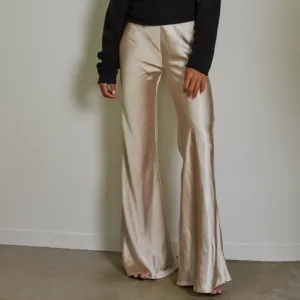 All Glammed Up Satin High Rise Pants