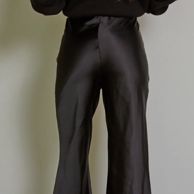 All Glammed Up Satin High Rise Pants