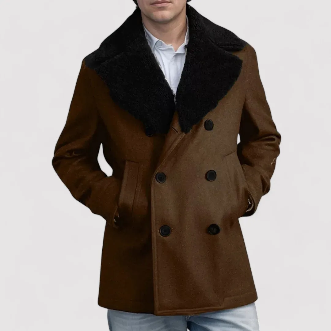 Ancien | Luxurious Shearling Men's Peacoat