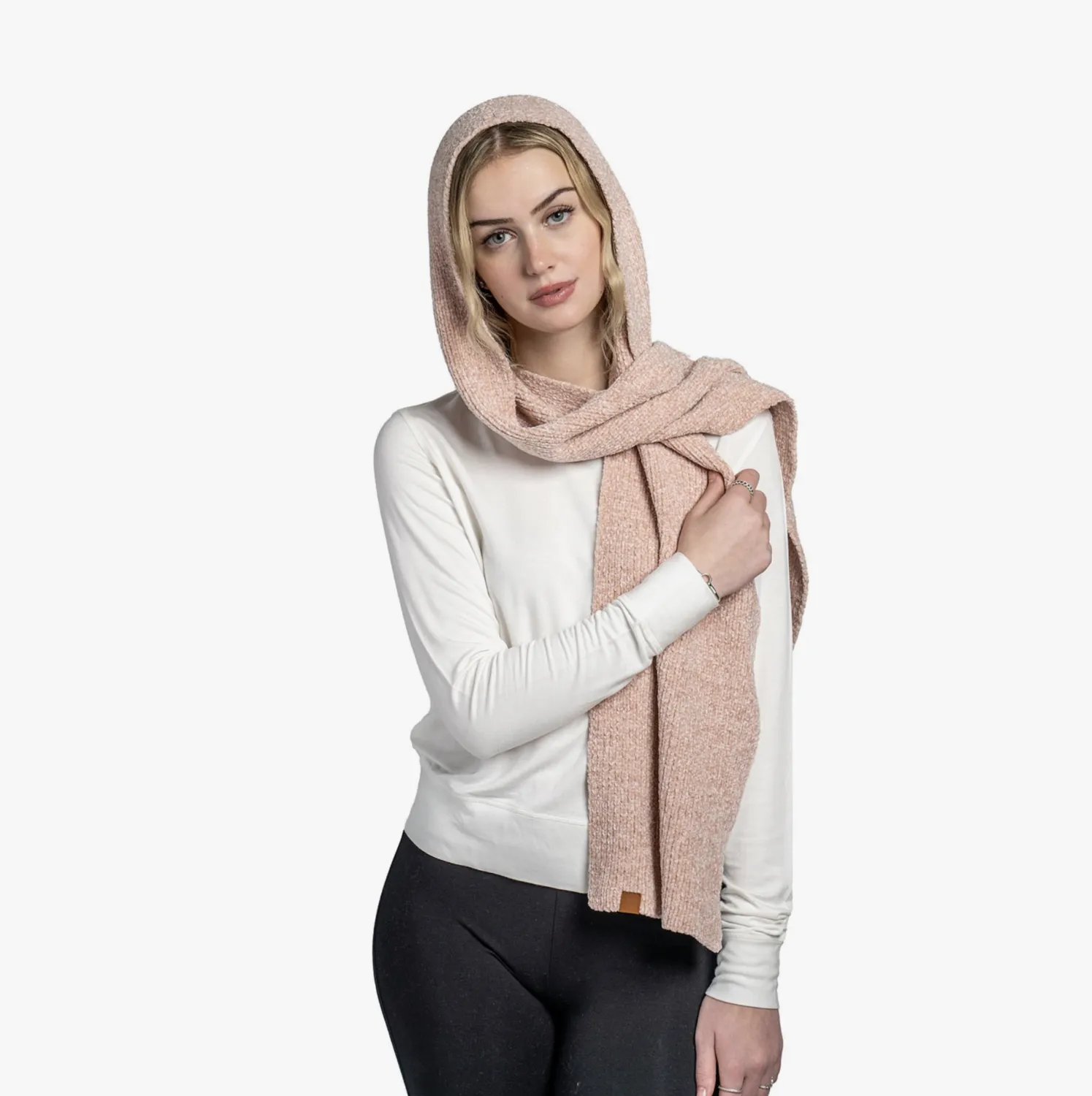 Blush Beyond Soft Hooded Scarf