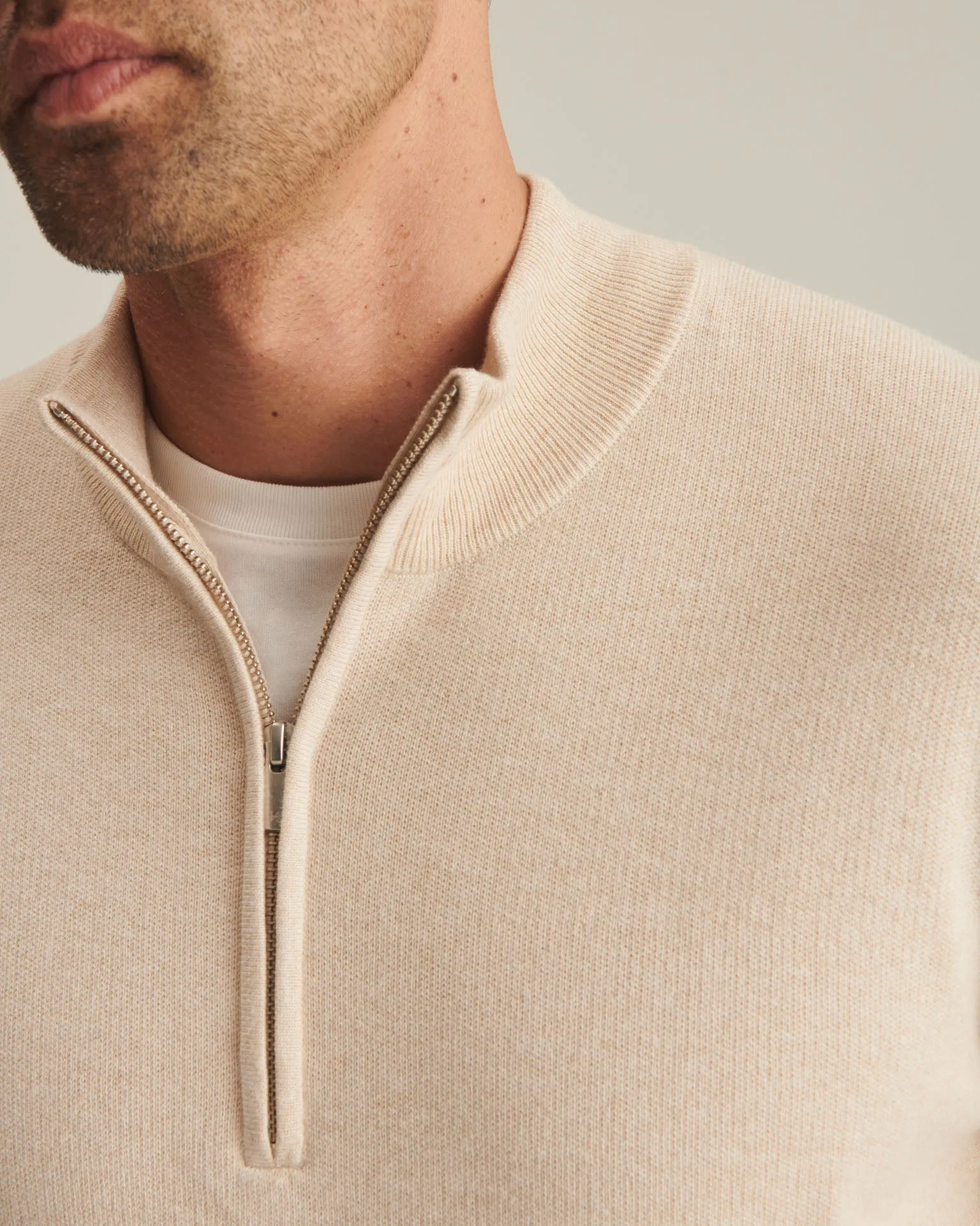 Café Cotton Cashmere Quarter Zip