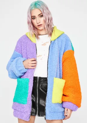 Candy Dreams Oversized Teddy Jacket