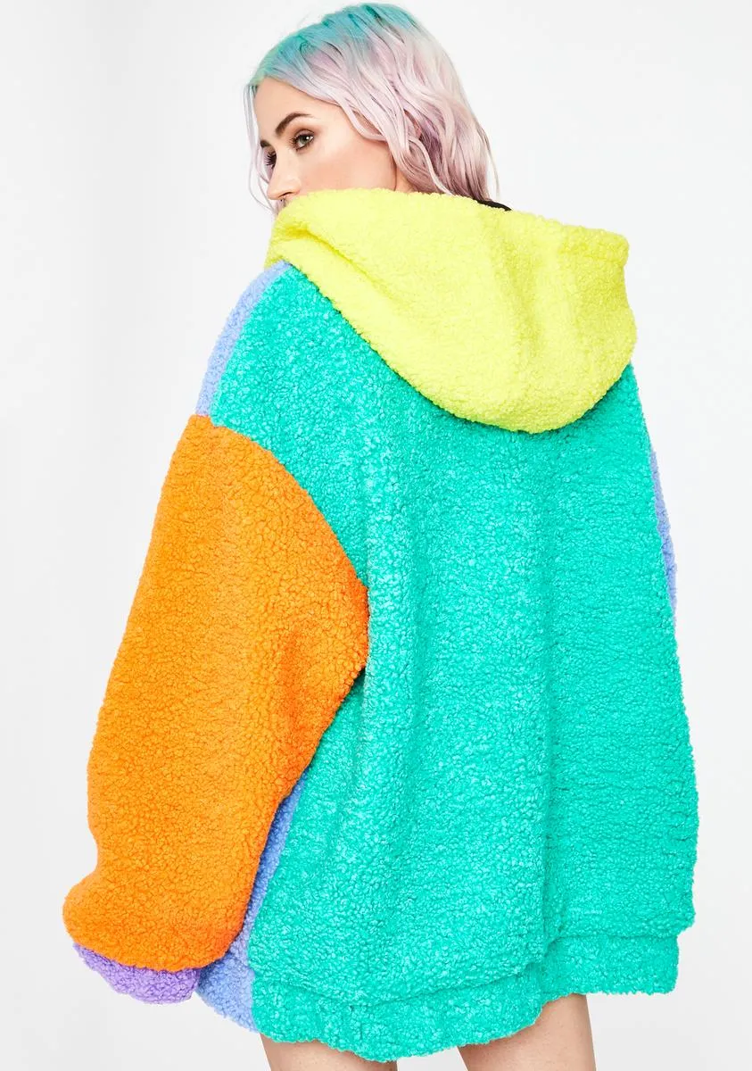 Candy Dreams Oversized Teddy Jacket