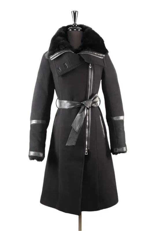 CHLOE Double-Faced Wool/Cashmere Blend Coat: A Masterpiece of Tailored Elegance