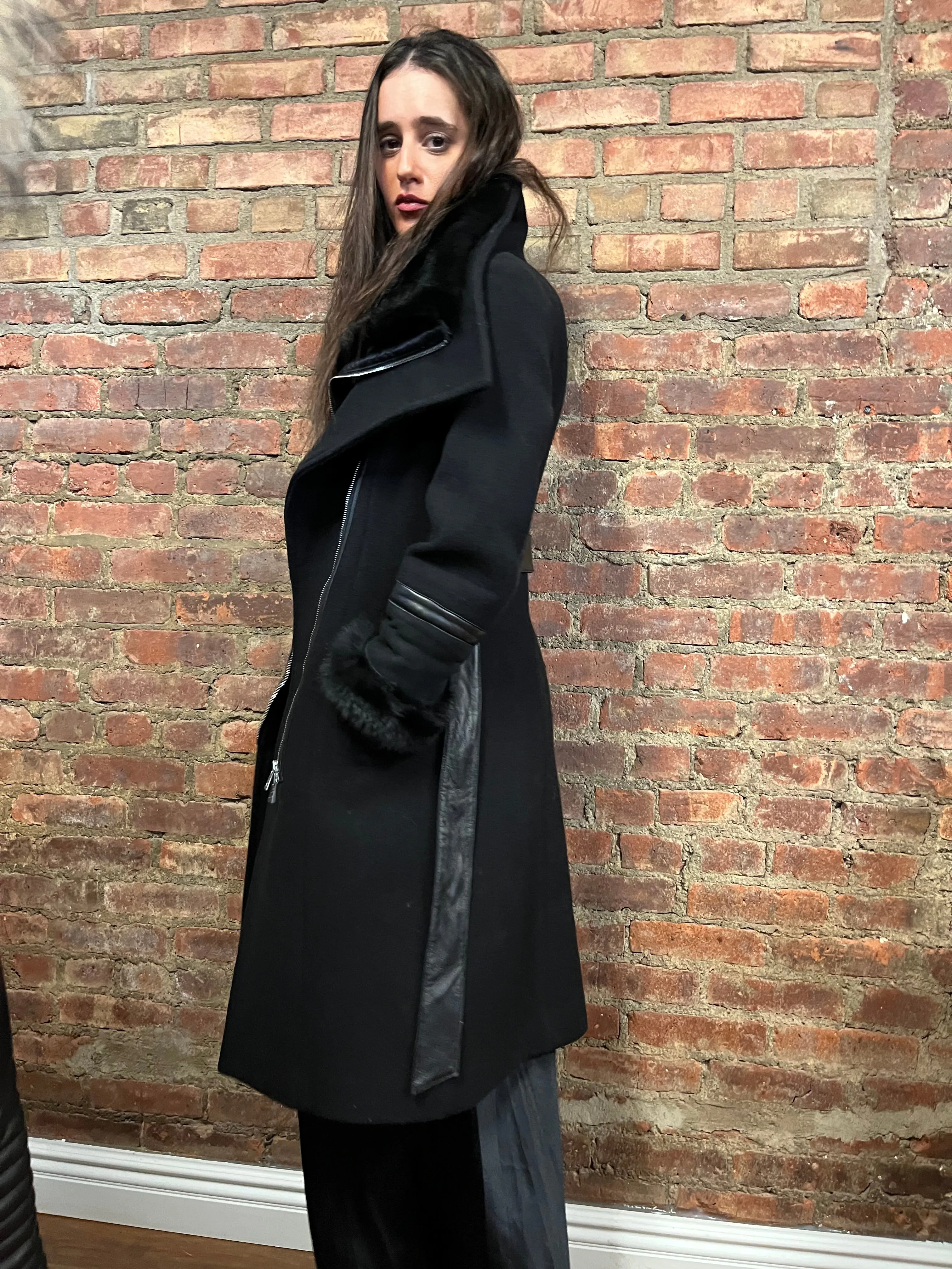 CHLOE Double-Faced Wool/Cashmere Blend Coat: A Masterpiece of Tailored Elegance