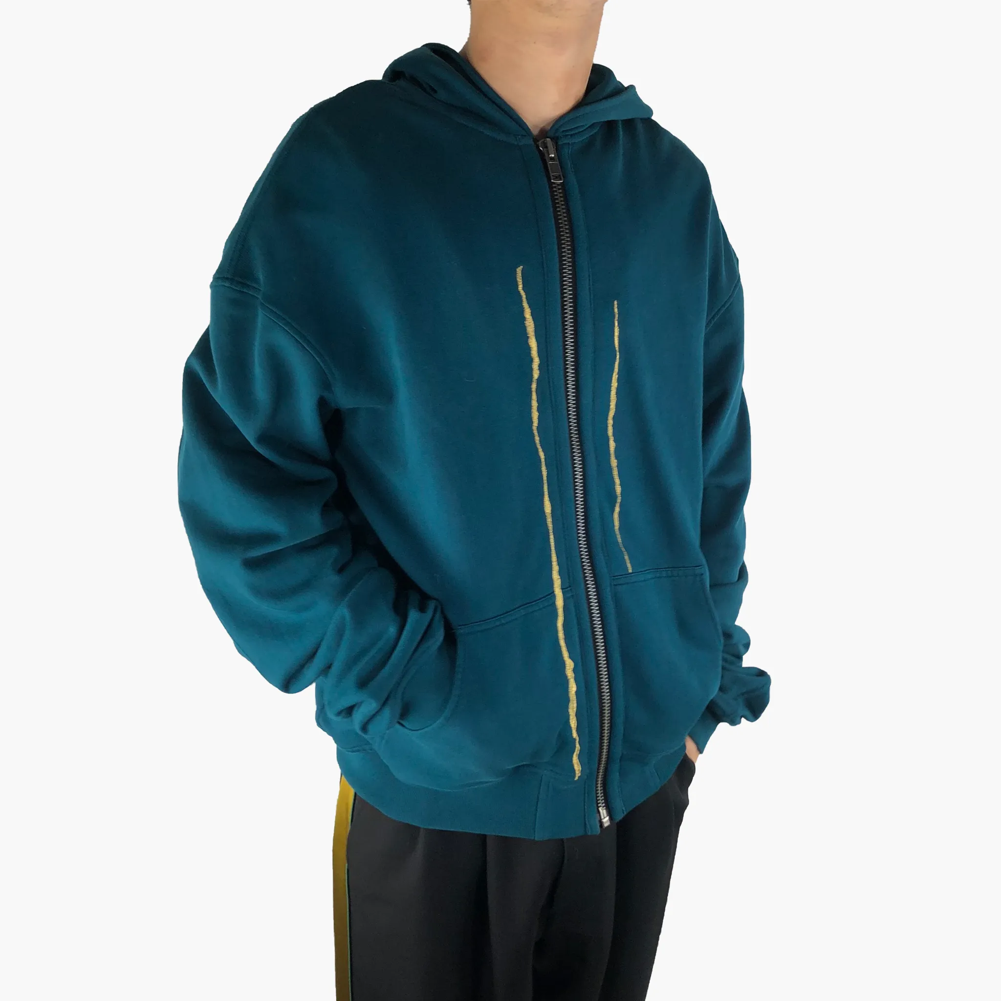 Embroidered Turquoise Perth Hoodie