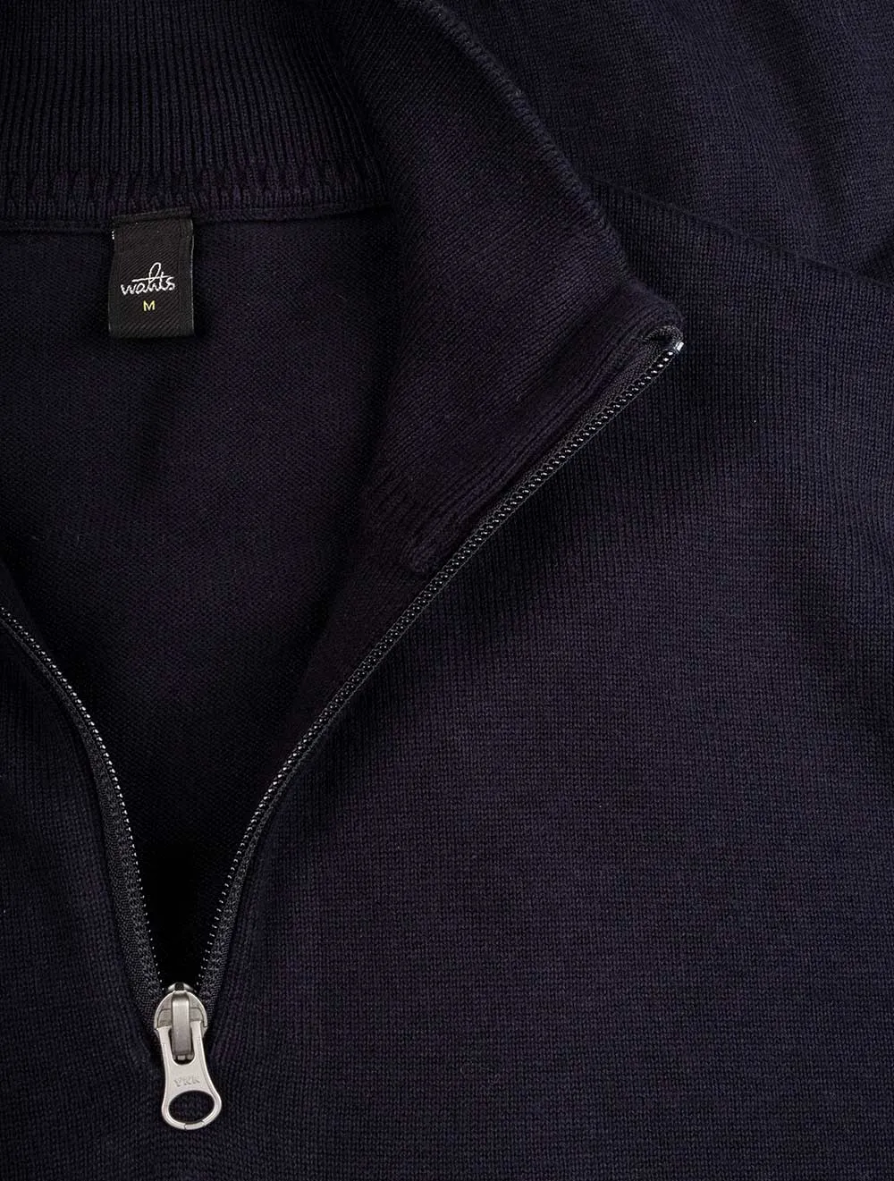 Half Zip Mockneck Pullover Navy Blue