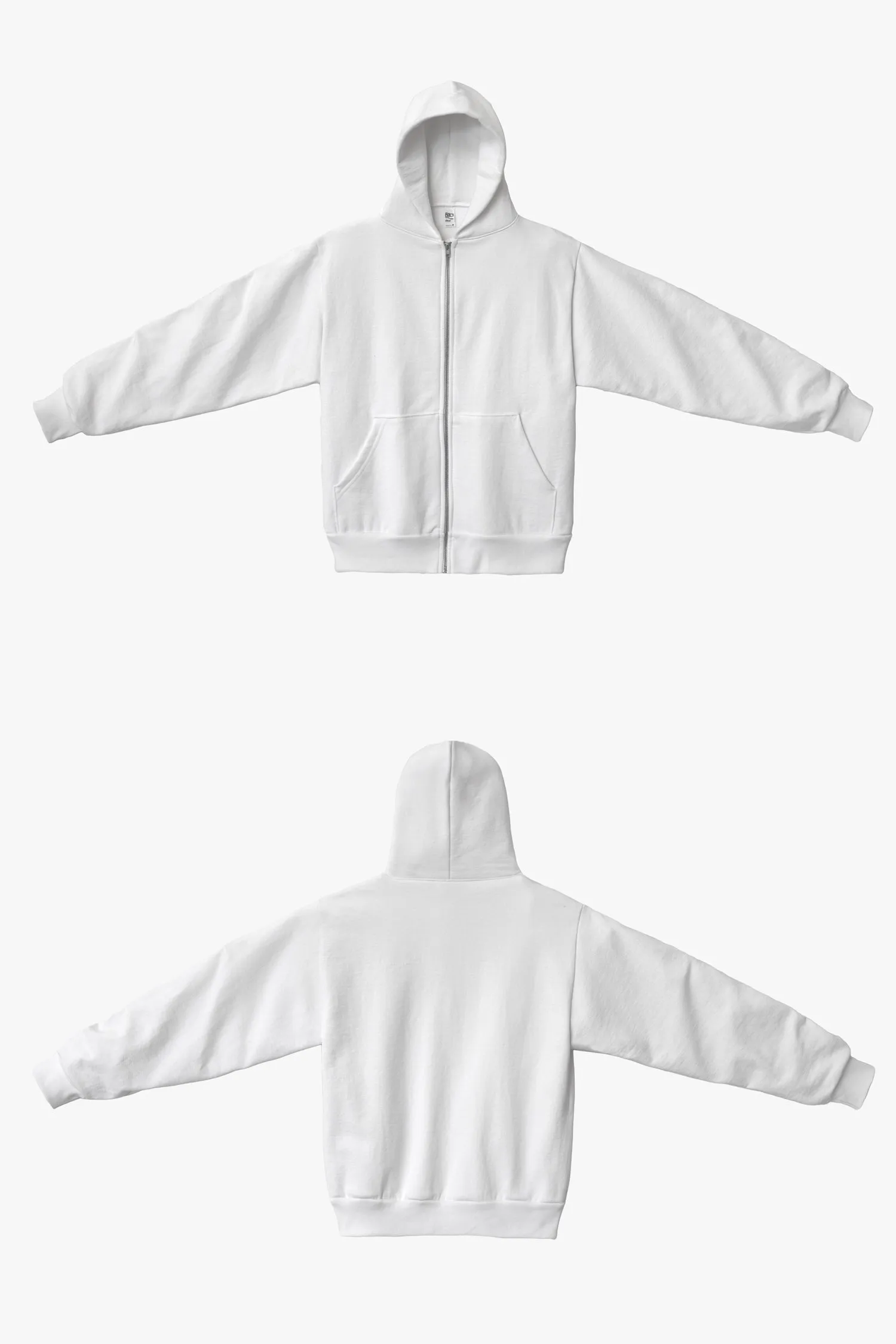 HF10 - Heavy Fleece Zip-Up Hoodie (Piece Dye)