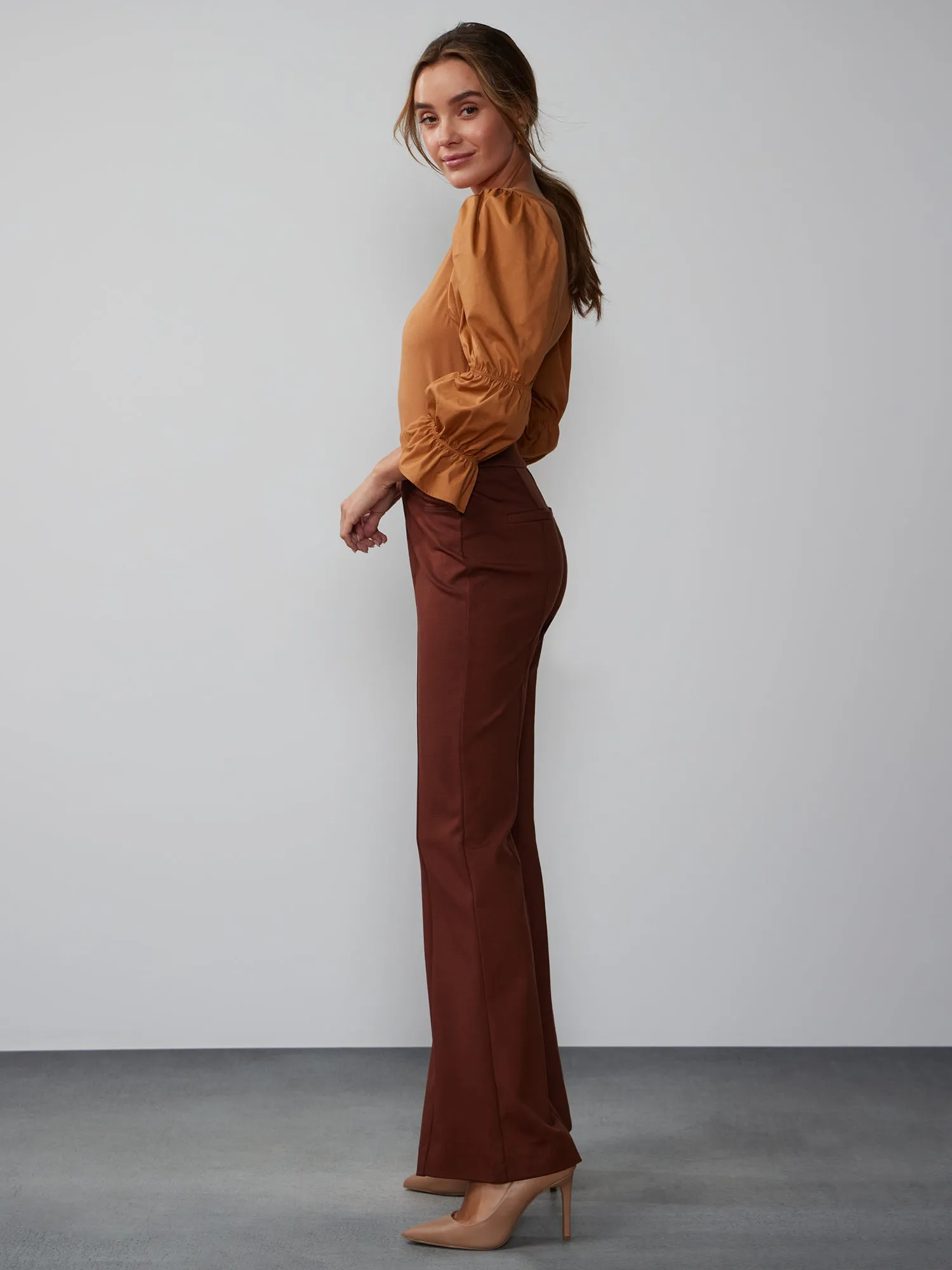 High Rise Bootcut Ponte Pant