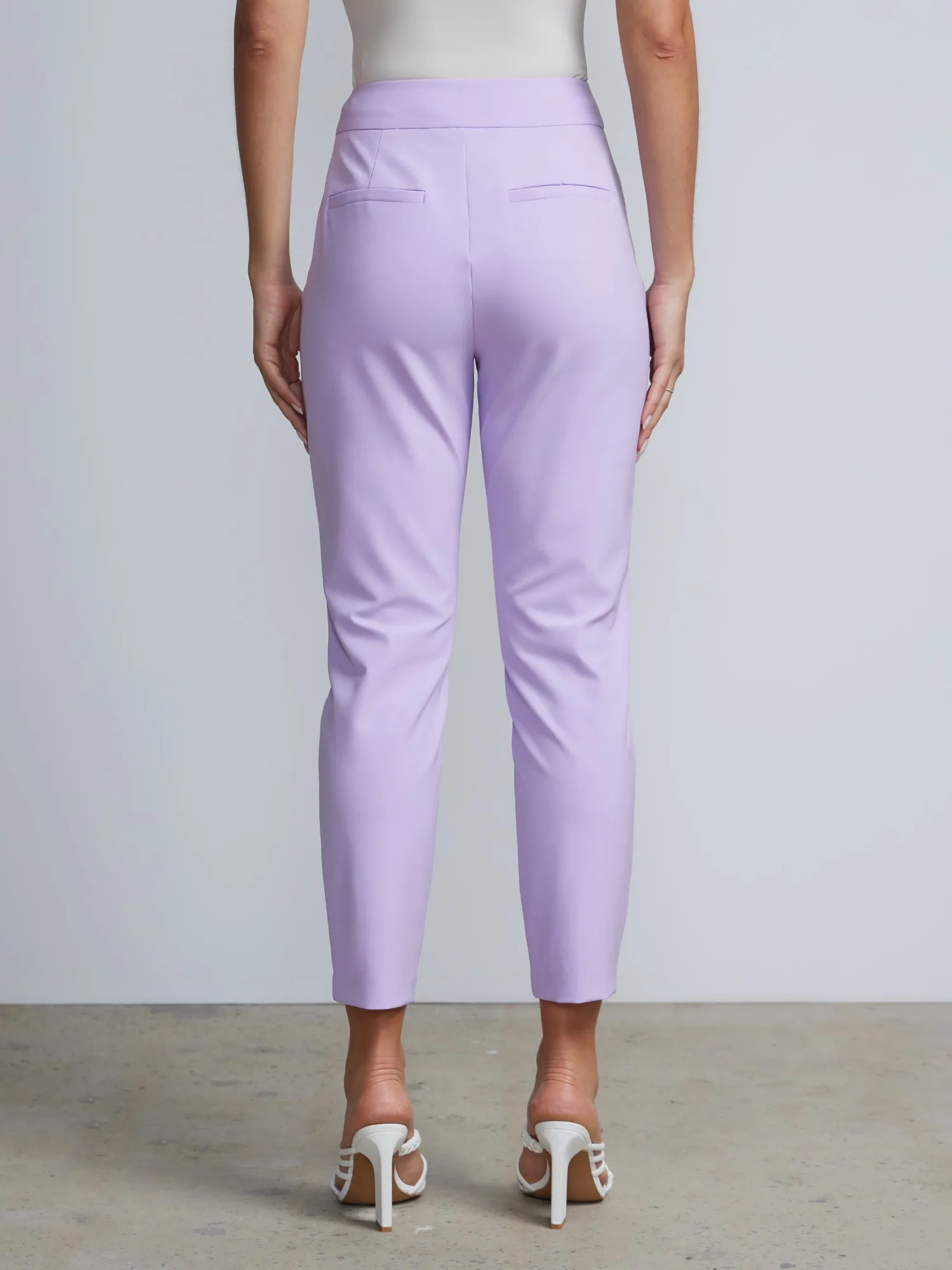 High Rise Tapered Ankle Pants