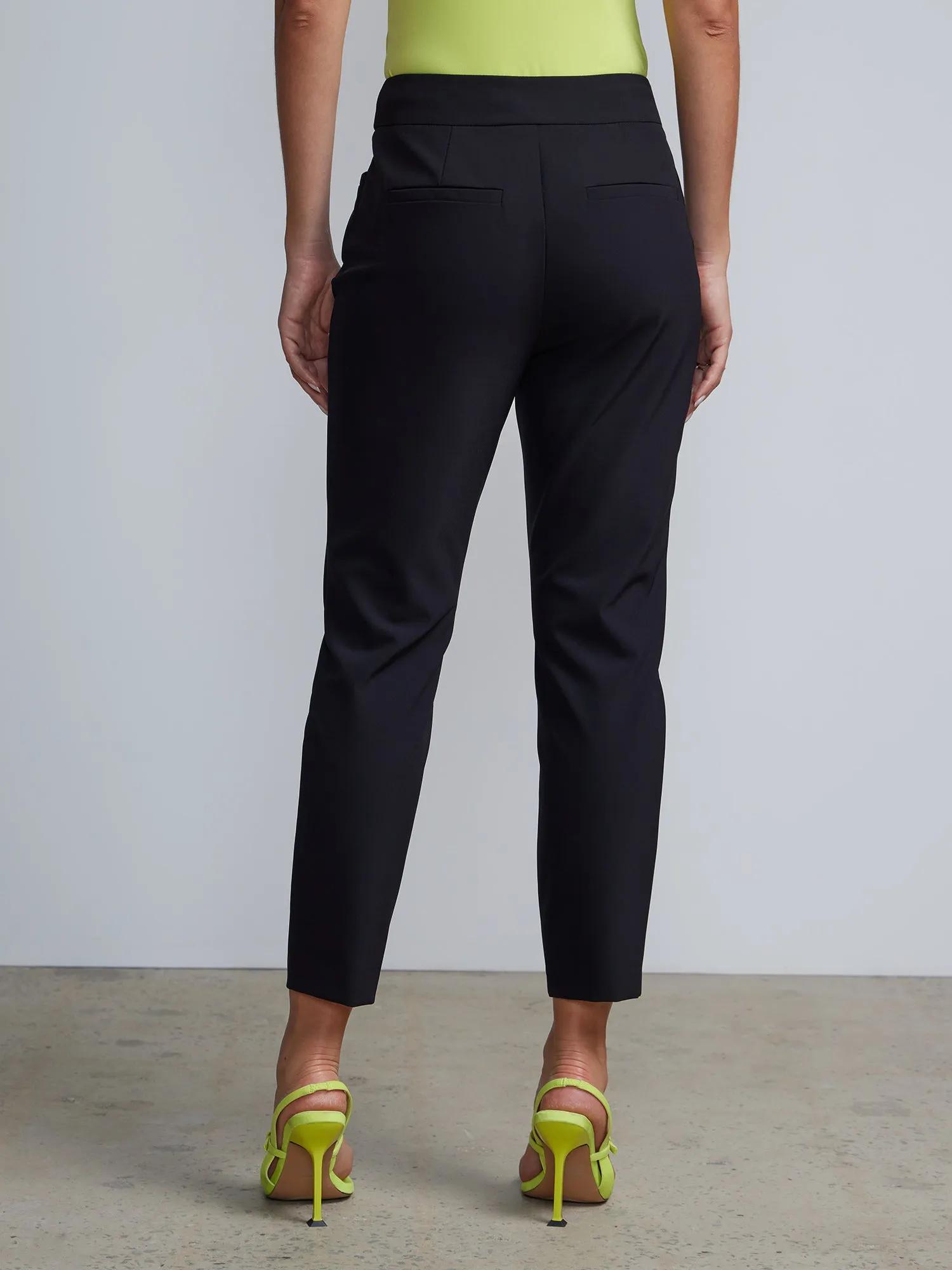 High Rise Tapered Ankle Pants