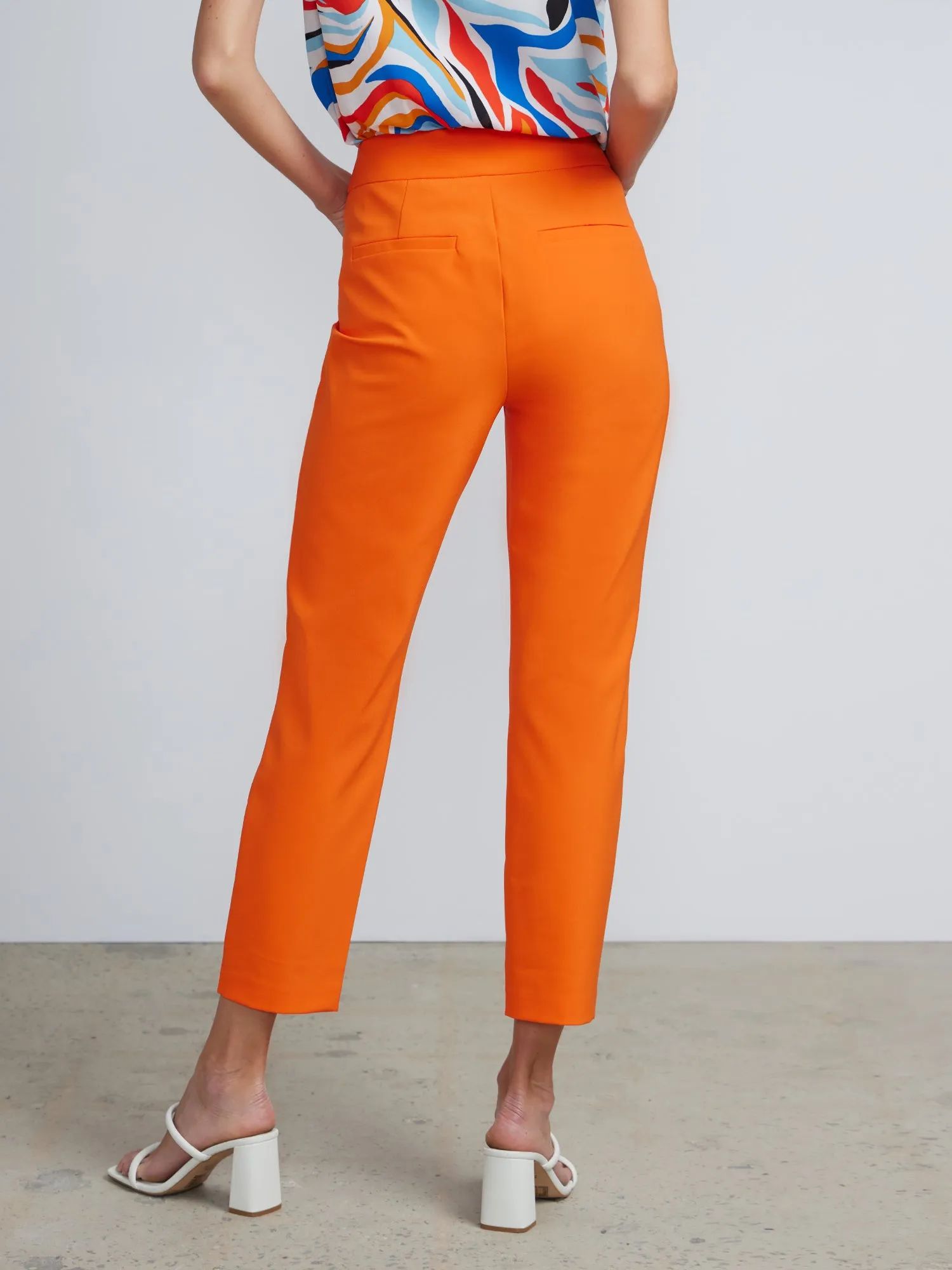 High Rise Tapered Ankle Pants