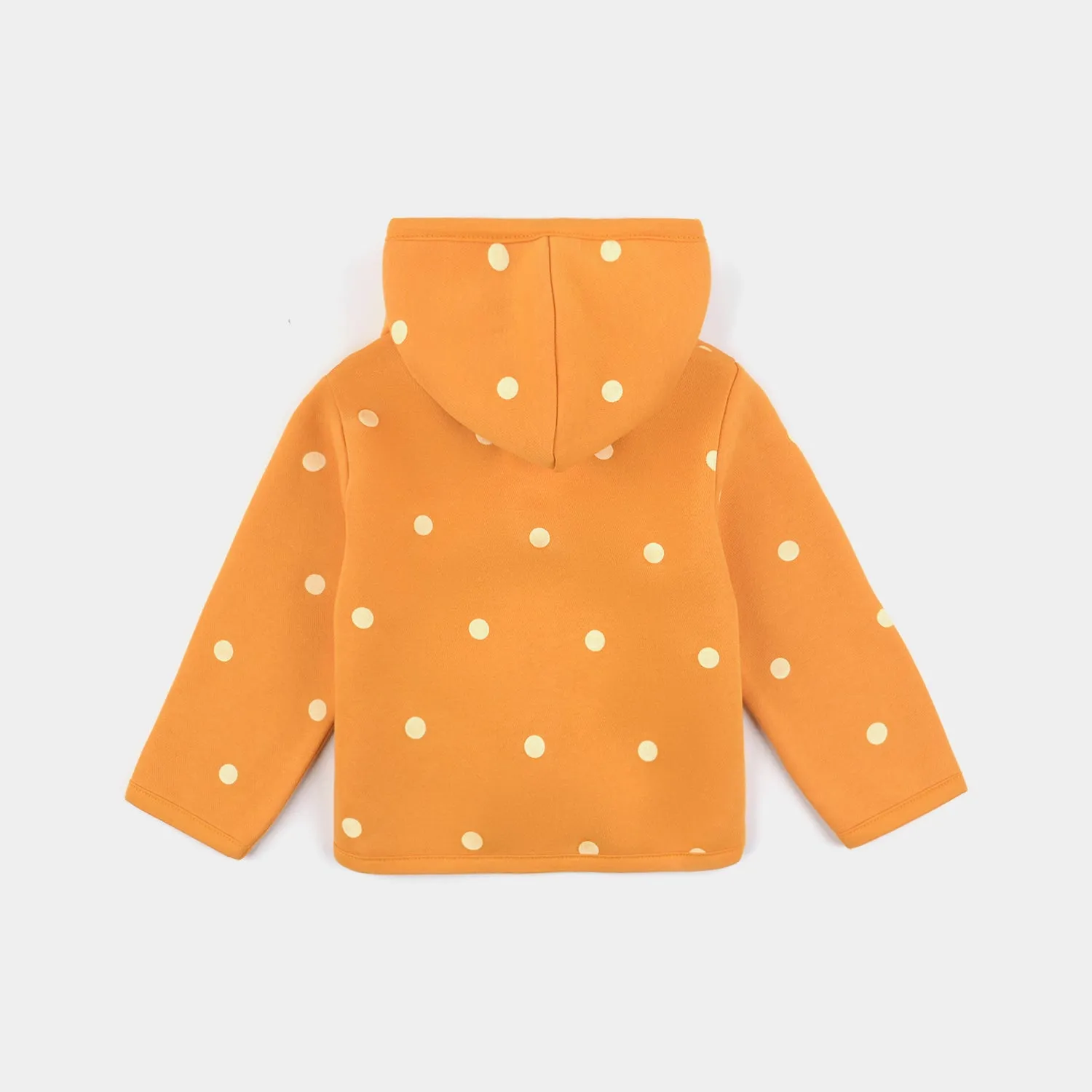 Infant Girls Fleece Knitted Jacket Polka Rabbit