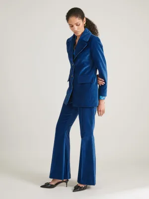 Kelly Midnight Blue Velvet trousers