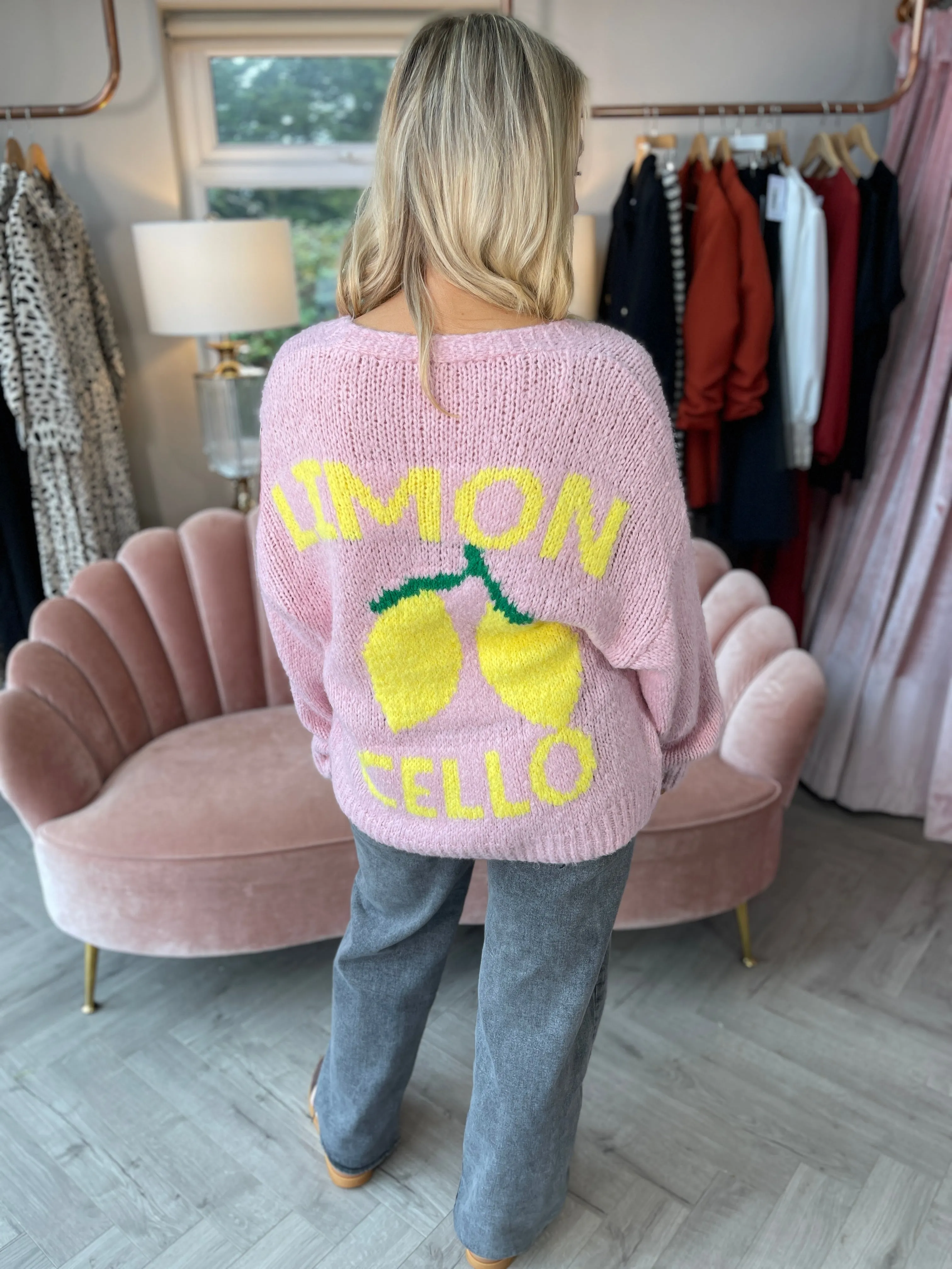 Lemons Pink Cardi