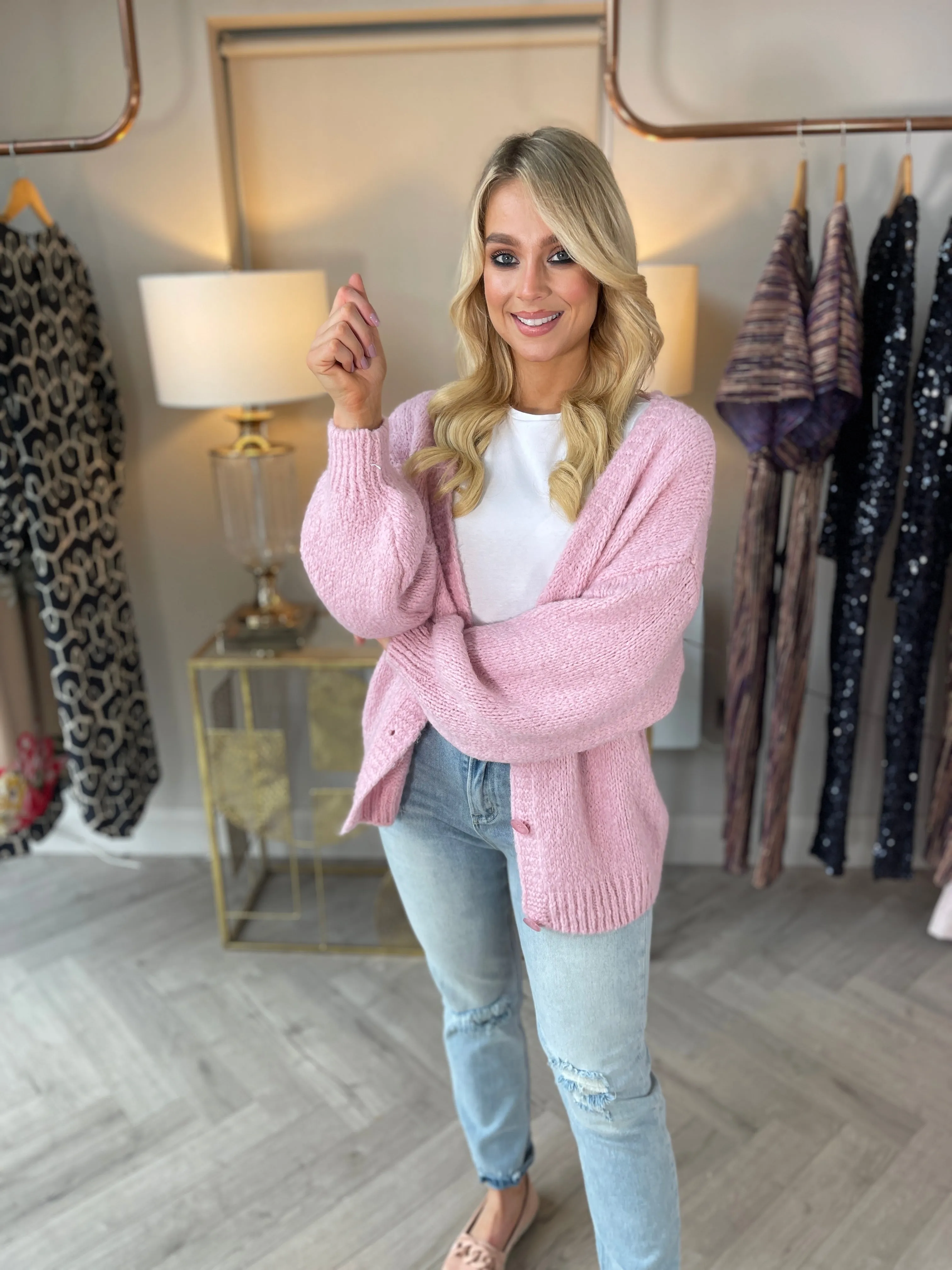 Lemons Pink Cardi