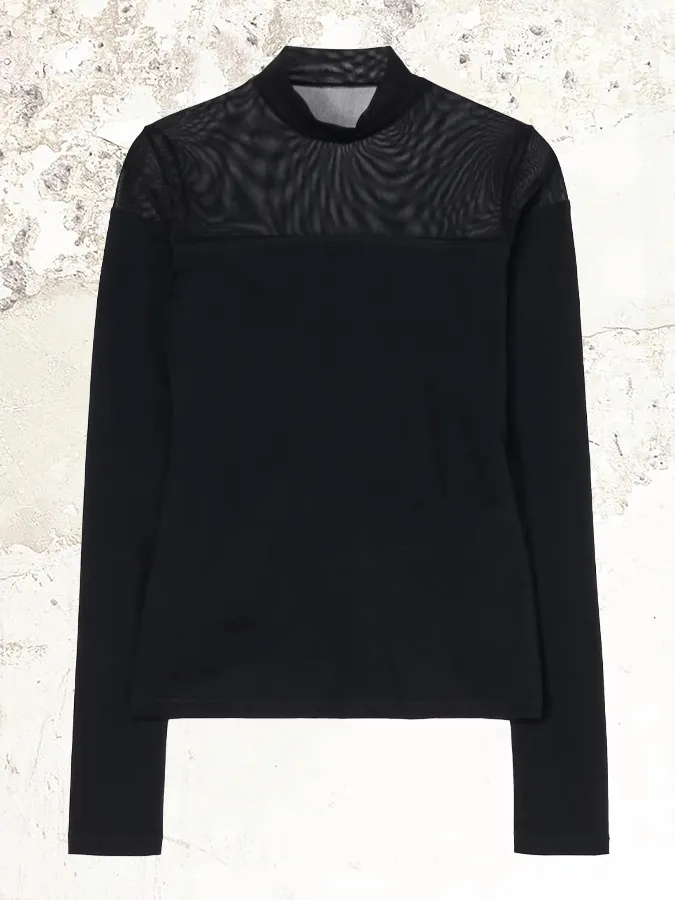 LIMI feu panelled high neck pullover