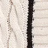 Longline Contrast Trim Cable Knit Cardigan - Fore Collection