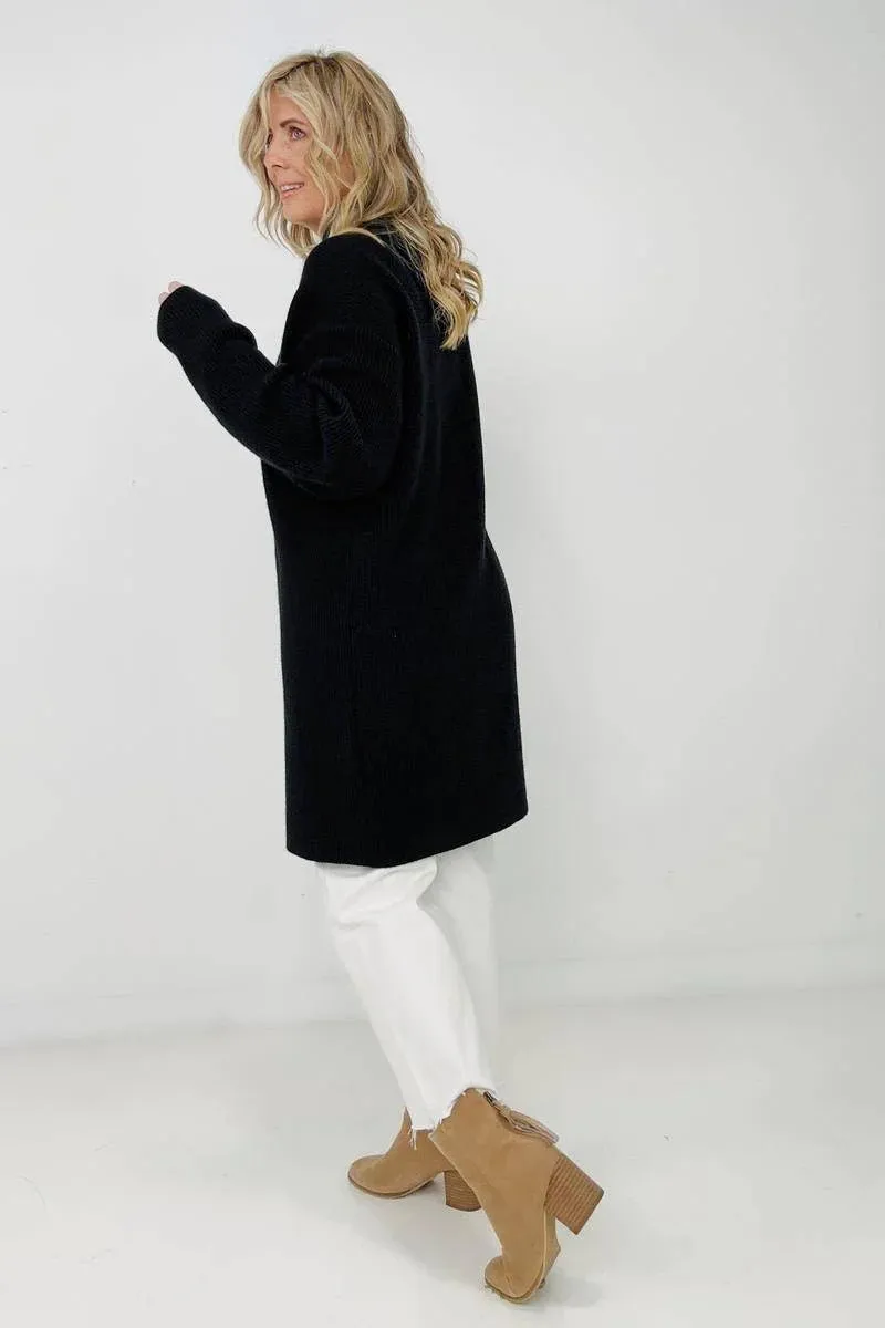 Mara Mockneck Front Slit Sweater