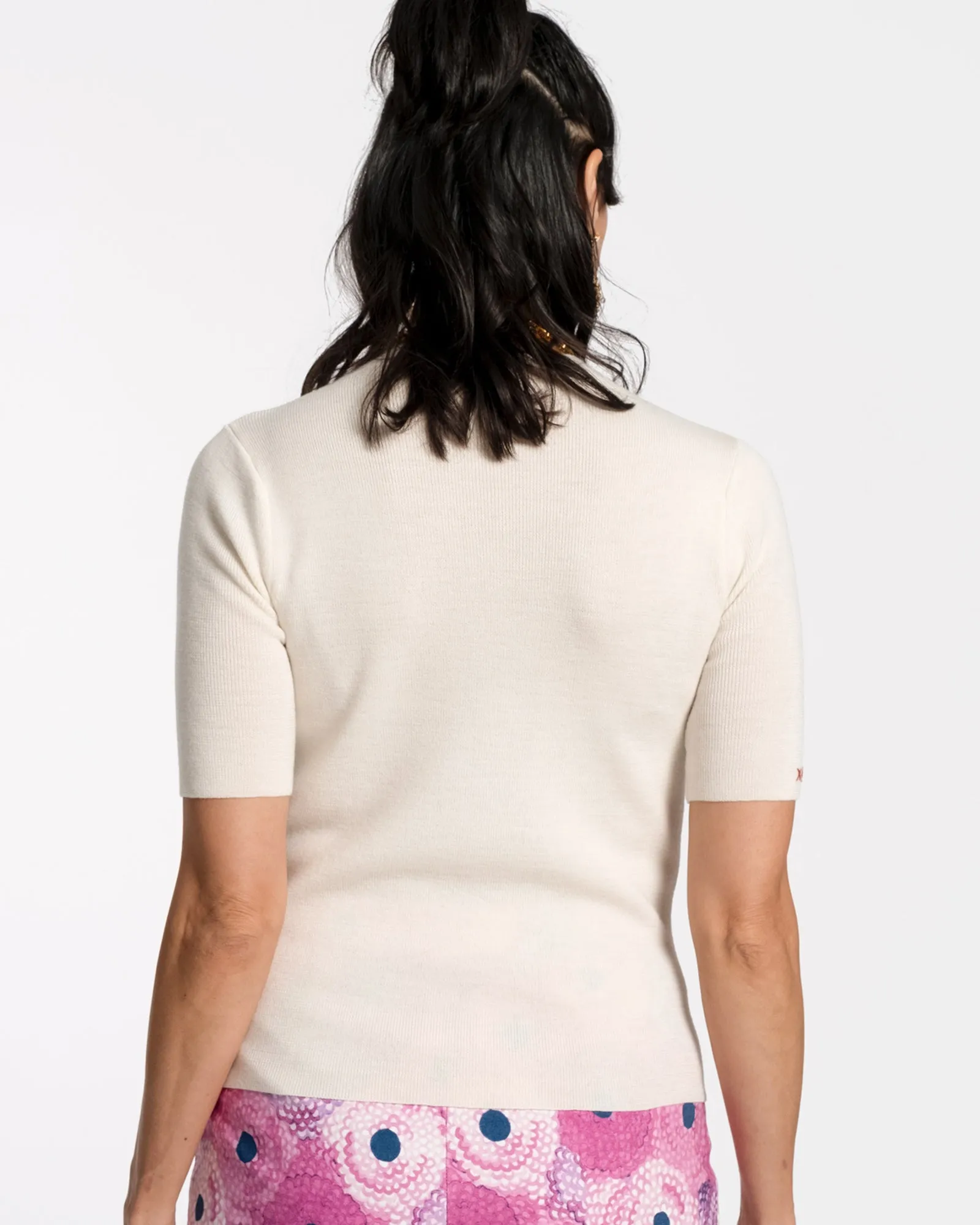 Marie Merino Mock Neck Oyster