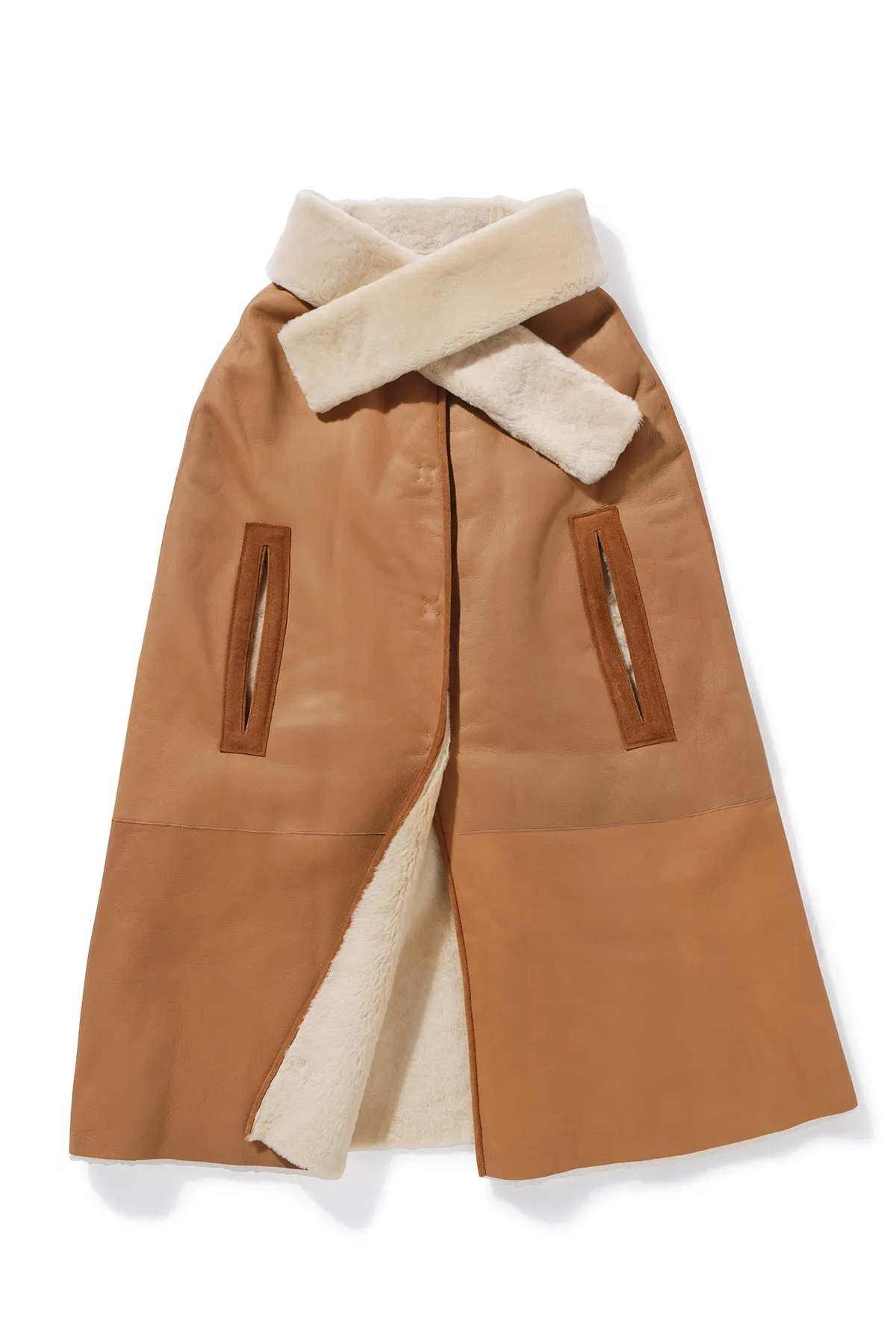 Marlowe Shearling Cape