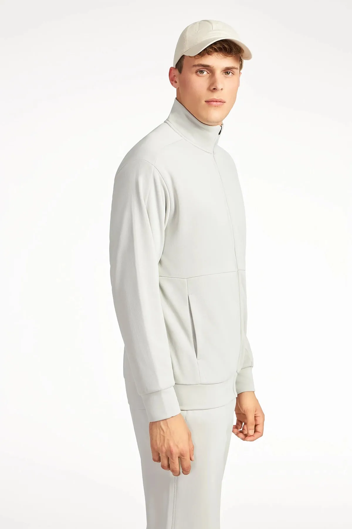 MEN'S NEO-KNIT ZIP-UP MOCK NECK SWEATER