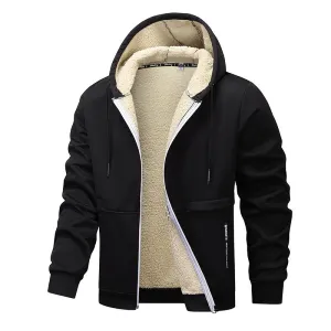 Men's Sherpa Thickened Hooded Jacket 79748172U