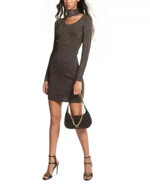 MICHAEL MICHAEL KORS Metallic Cutout Mini Dress