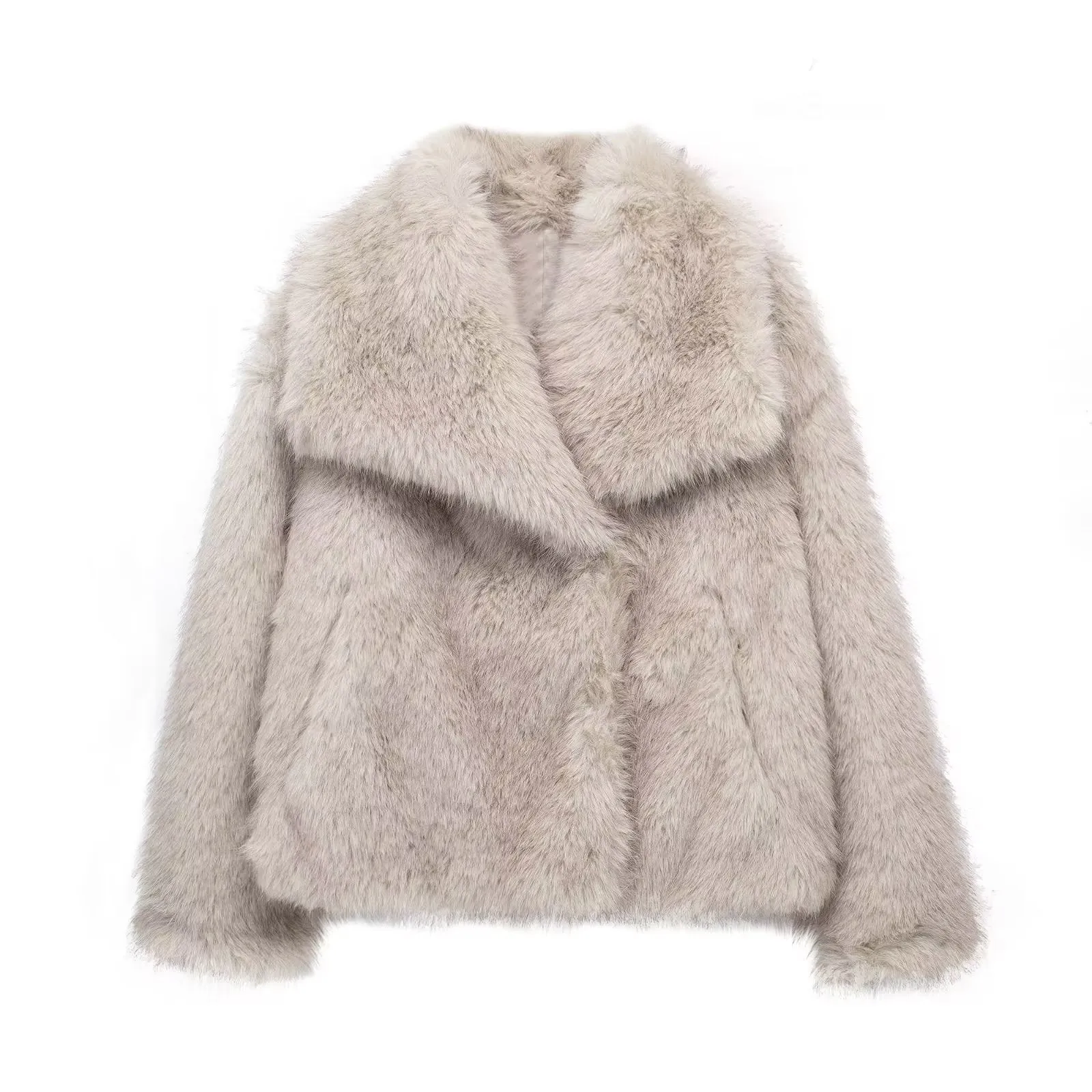 Midnight Luxe Faux Fur Jacket