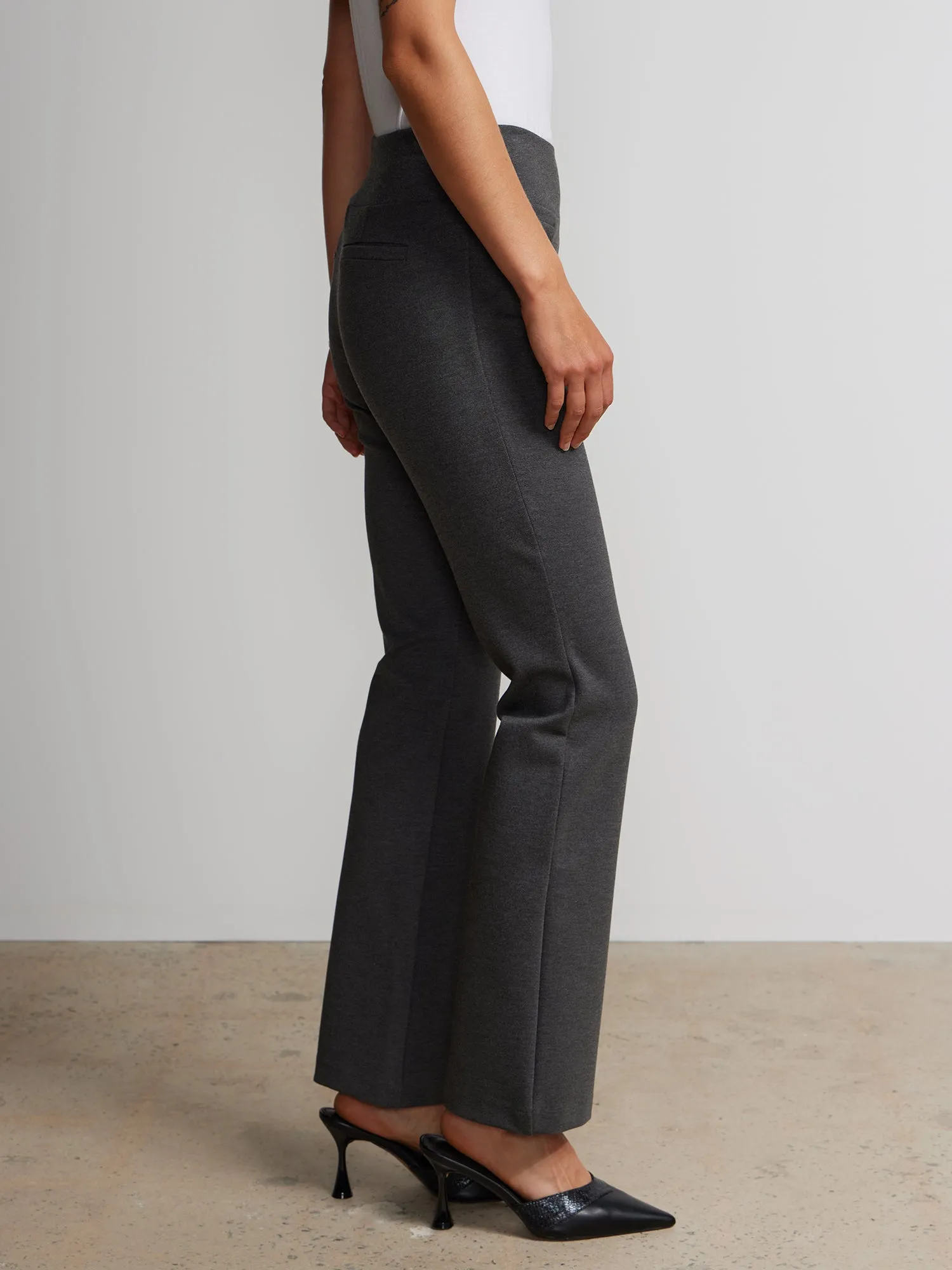 Petite Ponte Bootcut High Rise Pant