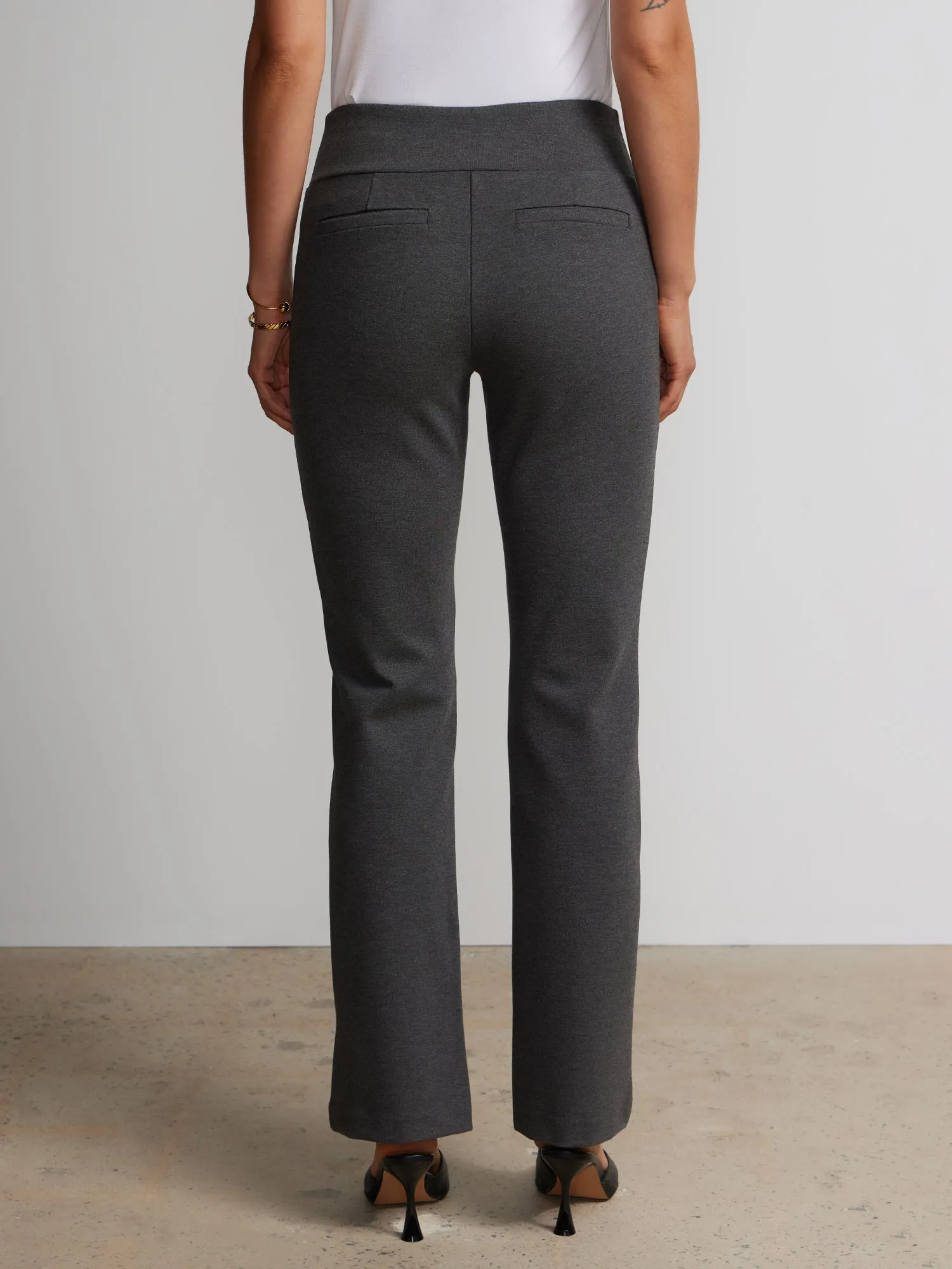 Petite Ponte Bootcut High Rise Pant