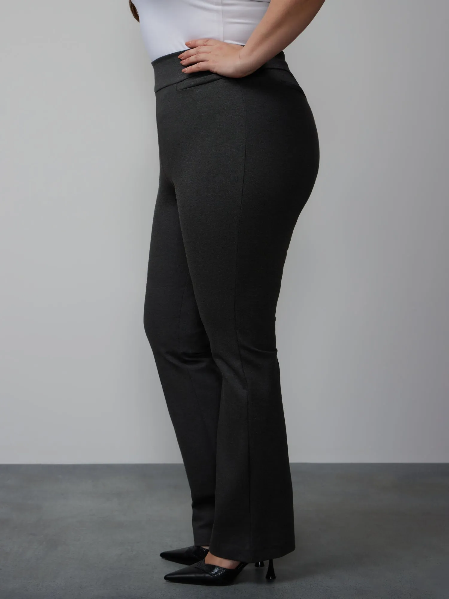 Plus Ponte Bootcut High-Rise Pants