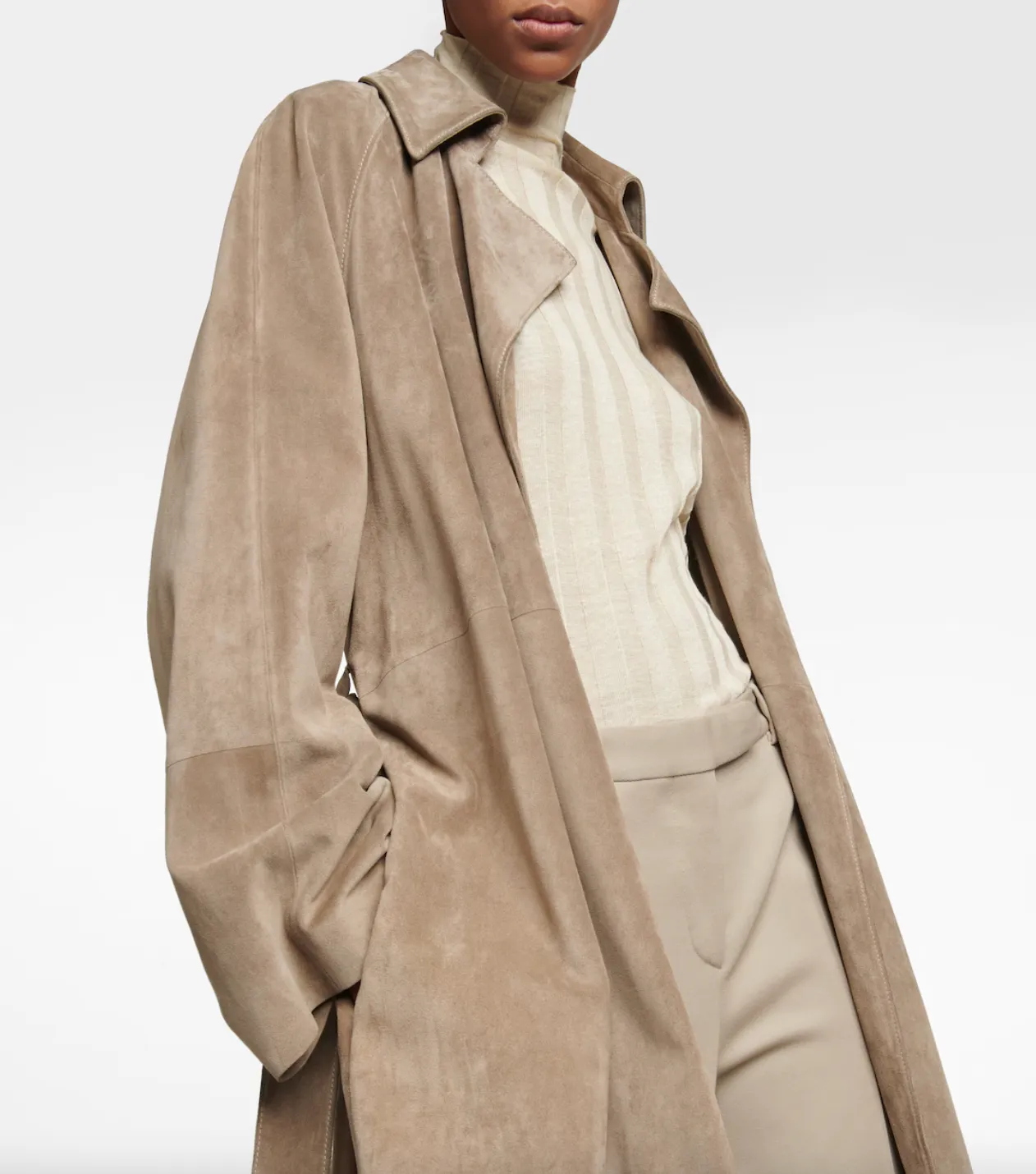 Poseidone Suede Coat