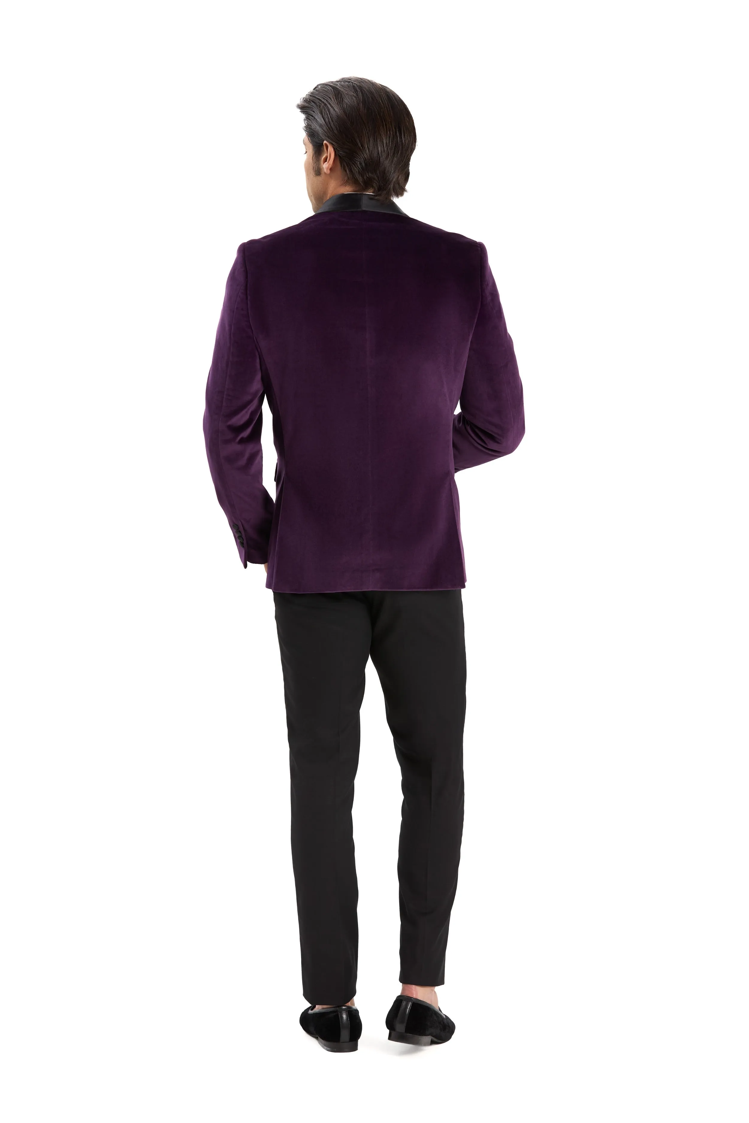 Regency Purple Velvet Shawl Lapel Tuxedo