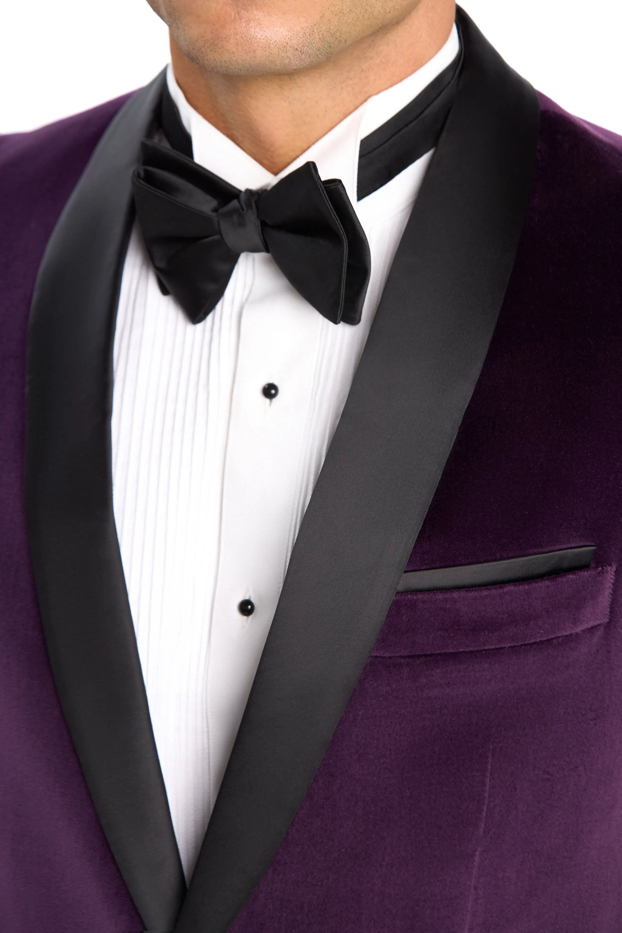 Regency Purple Velvet Shawl Lapel Tuxedo