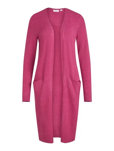 SIAN LONGLINE CARDIGAN (MAGENTA HAZE)