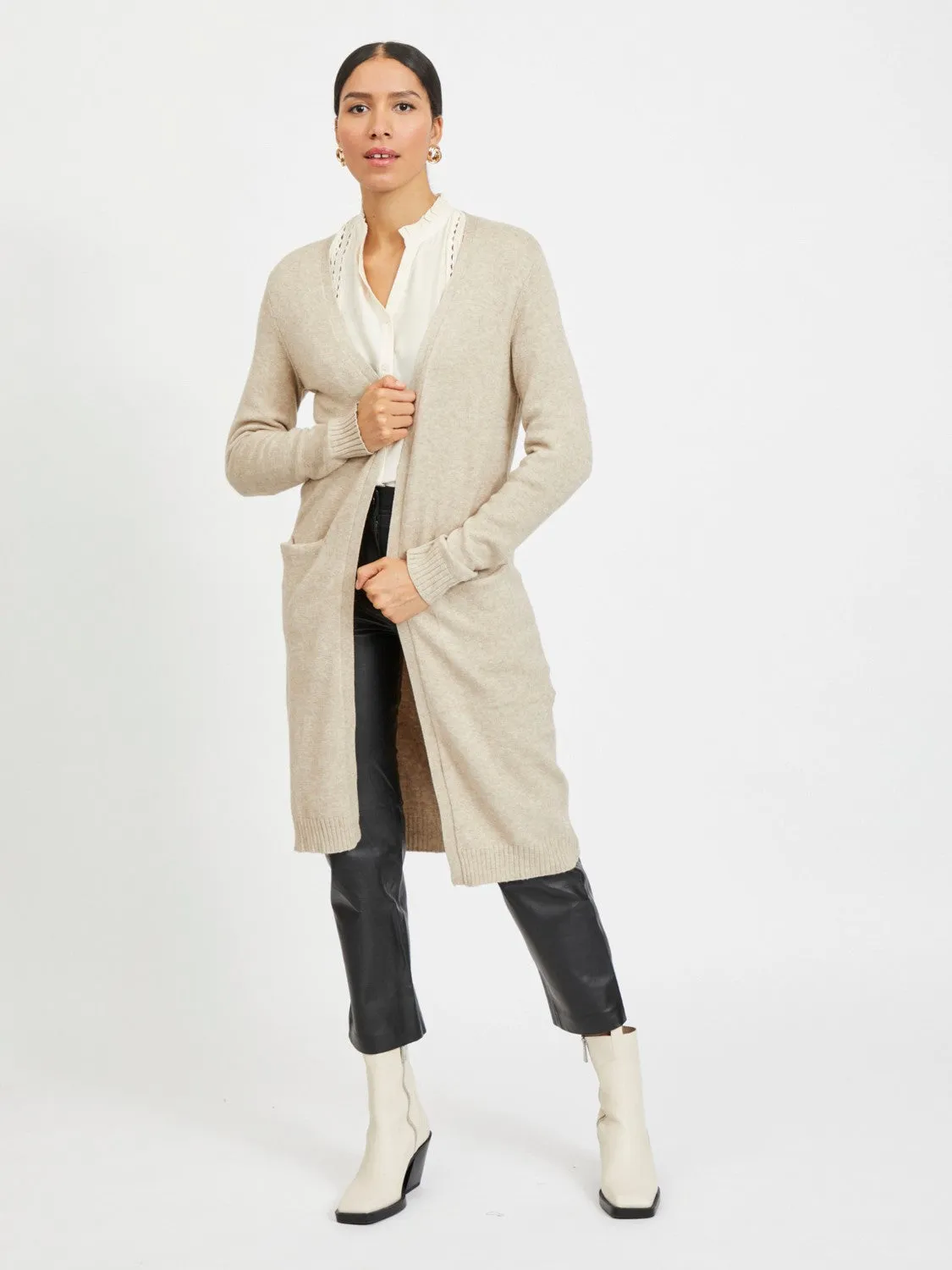 Sian Longline Cardigan (Natural)