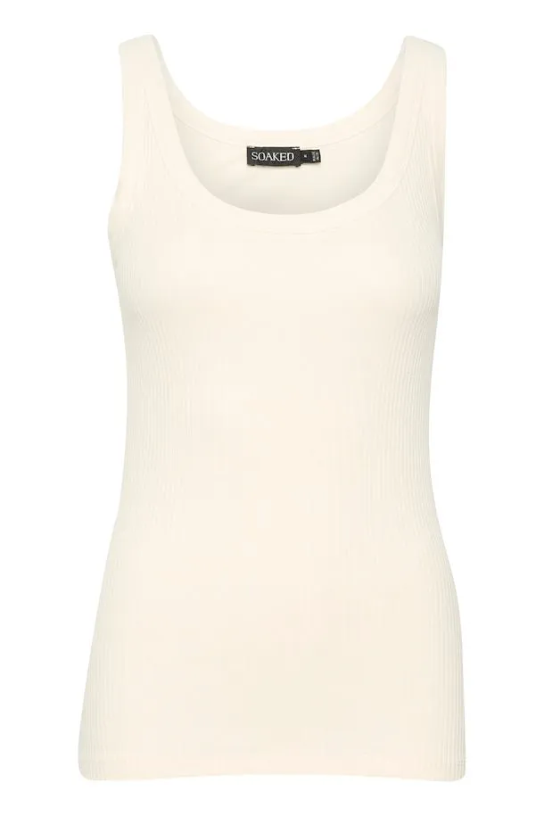 Soaked in Luxury Simone Tank Top in Whisper White