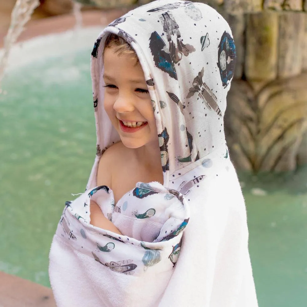 Space Toddler Hooded Towel