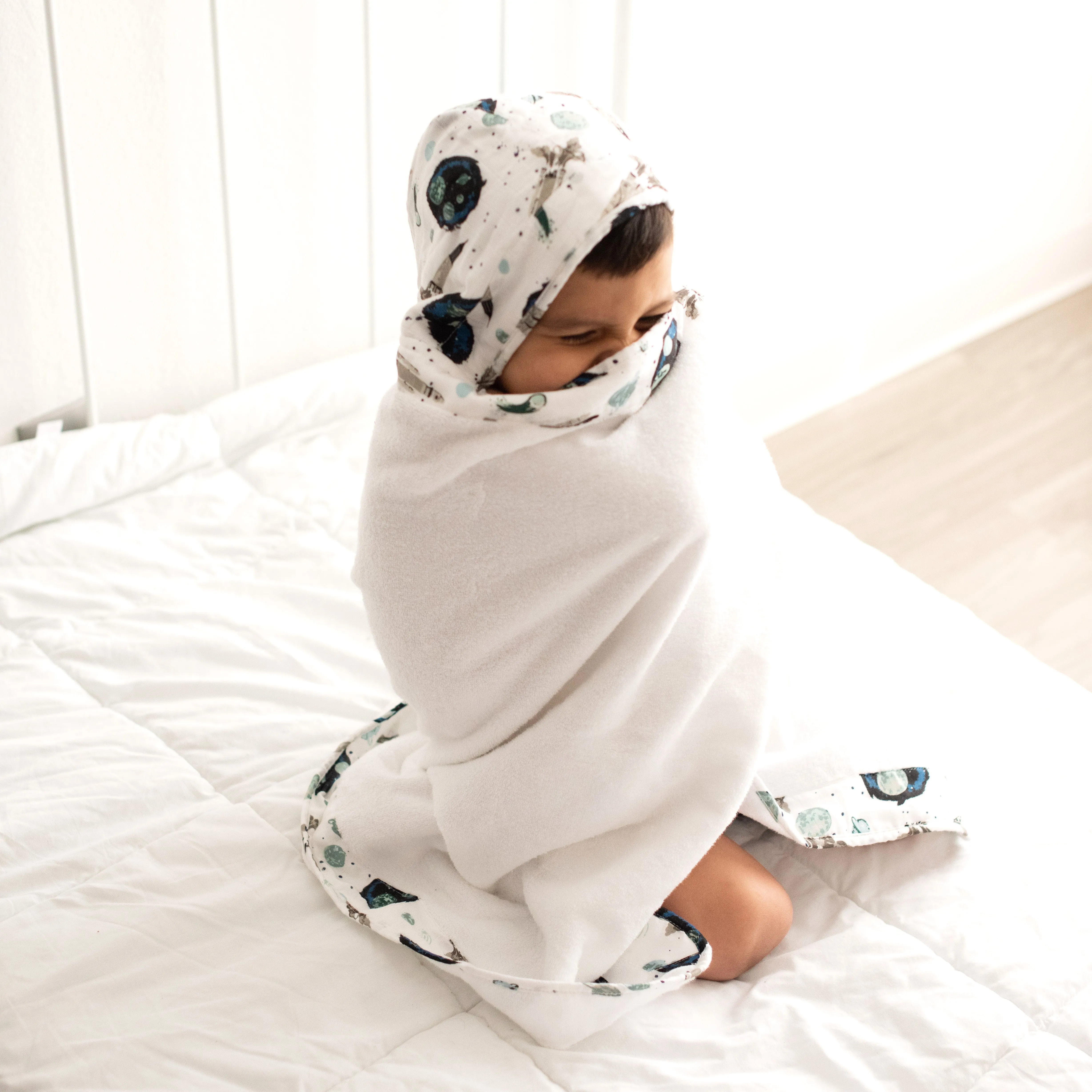 Space Toddler Hooded Towel