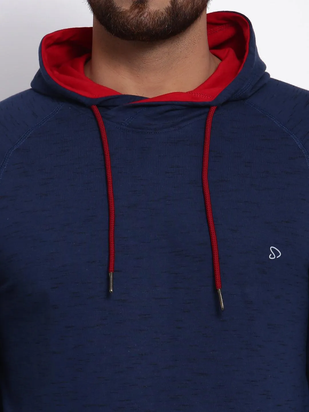 Sporto Men's Hoodie Sweatshirt - Blue & Black Inject