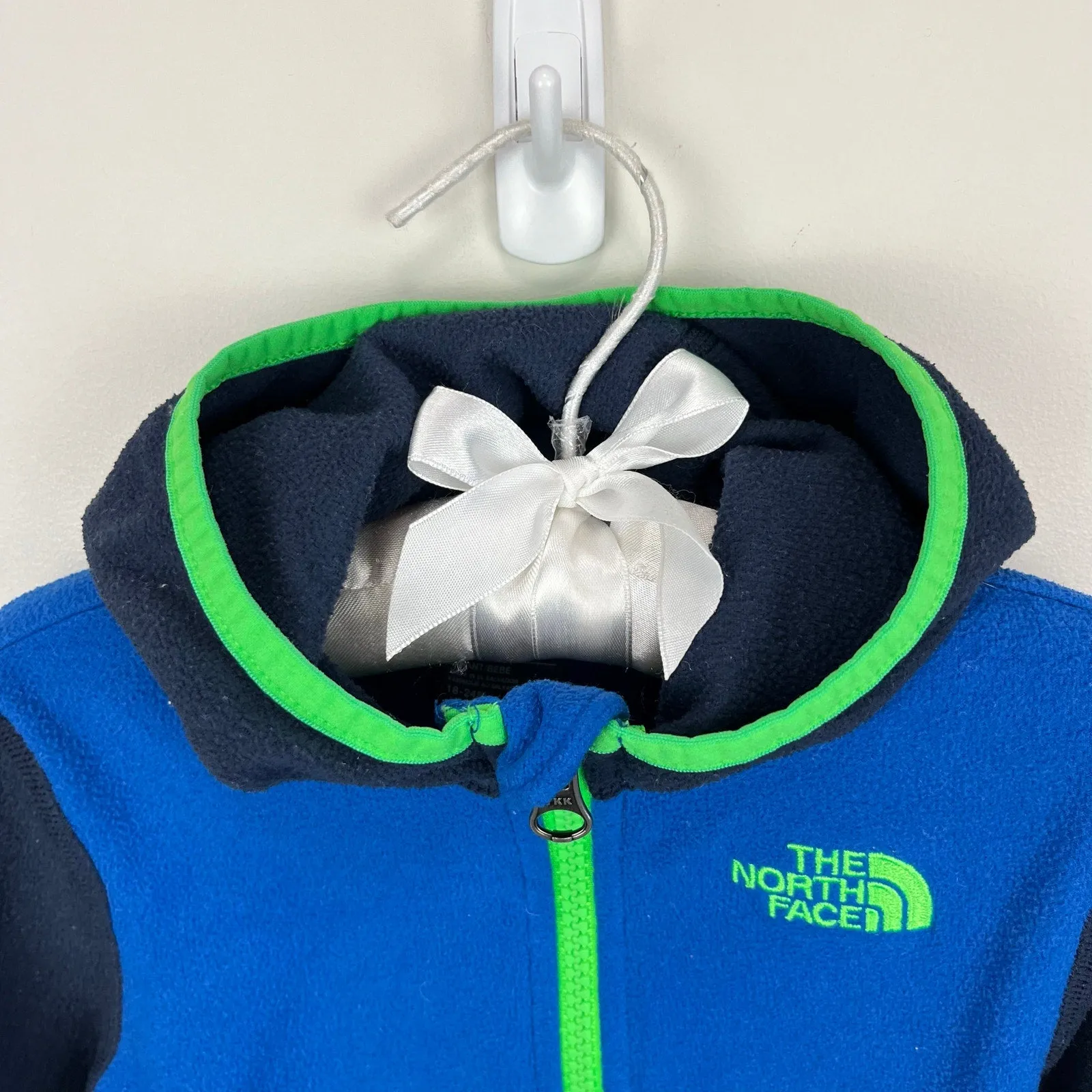 The North Face Blue Glacier Full Zip Hoodie 18-24 Months