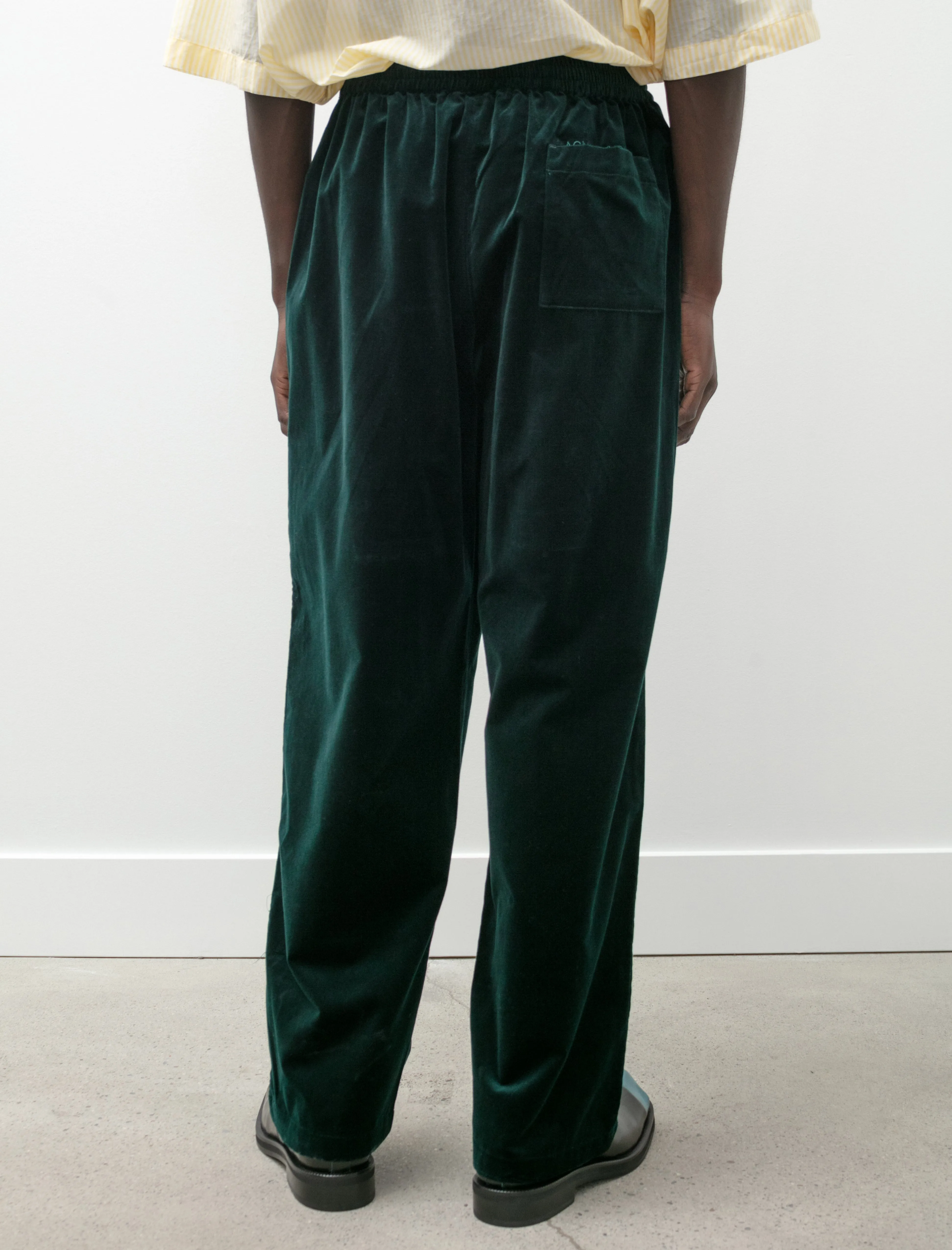 Velvet Trousers Dark Green