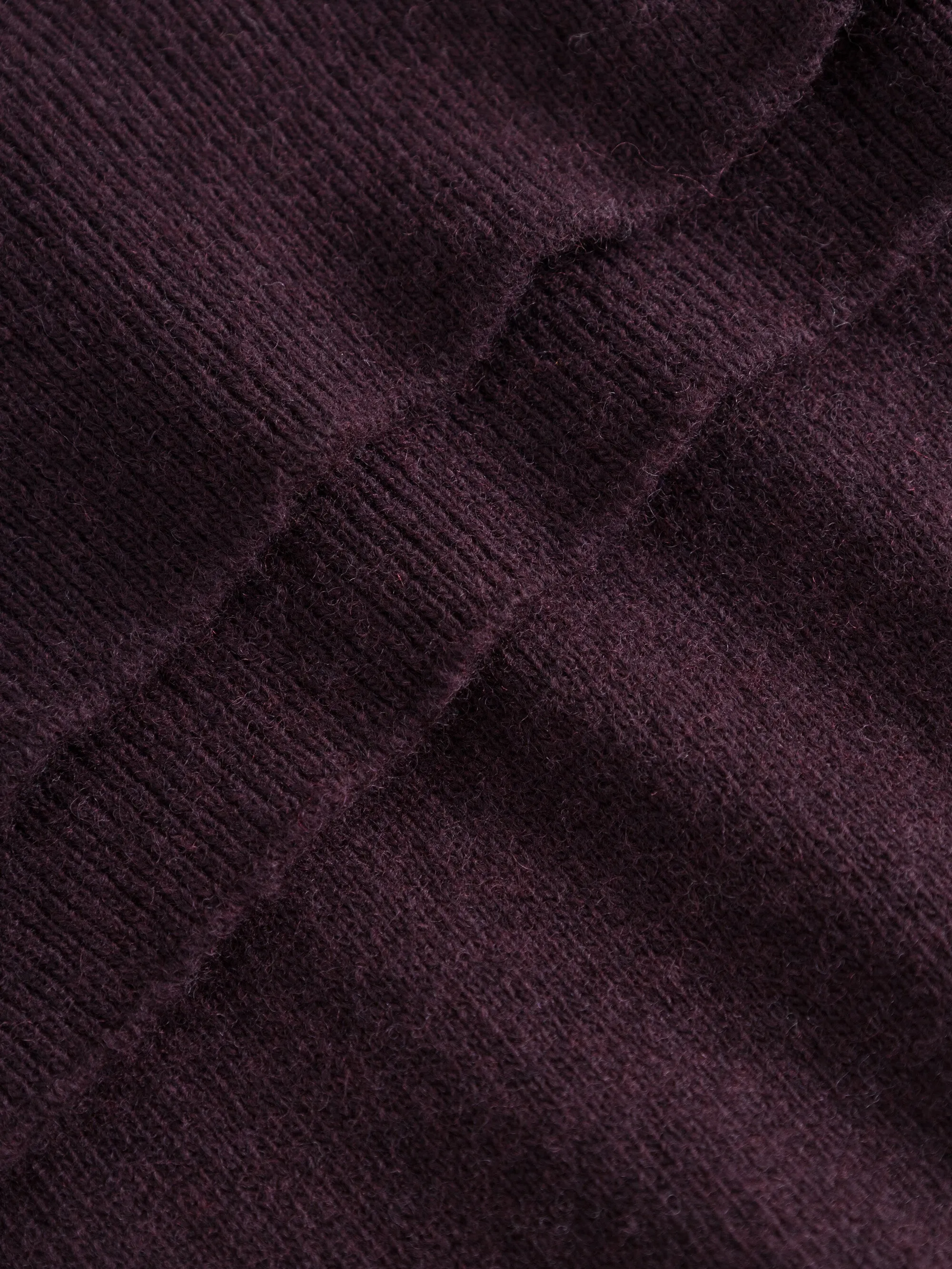 Wool hood knit - Chocolate Plum