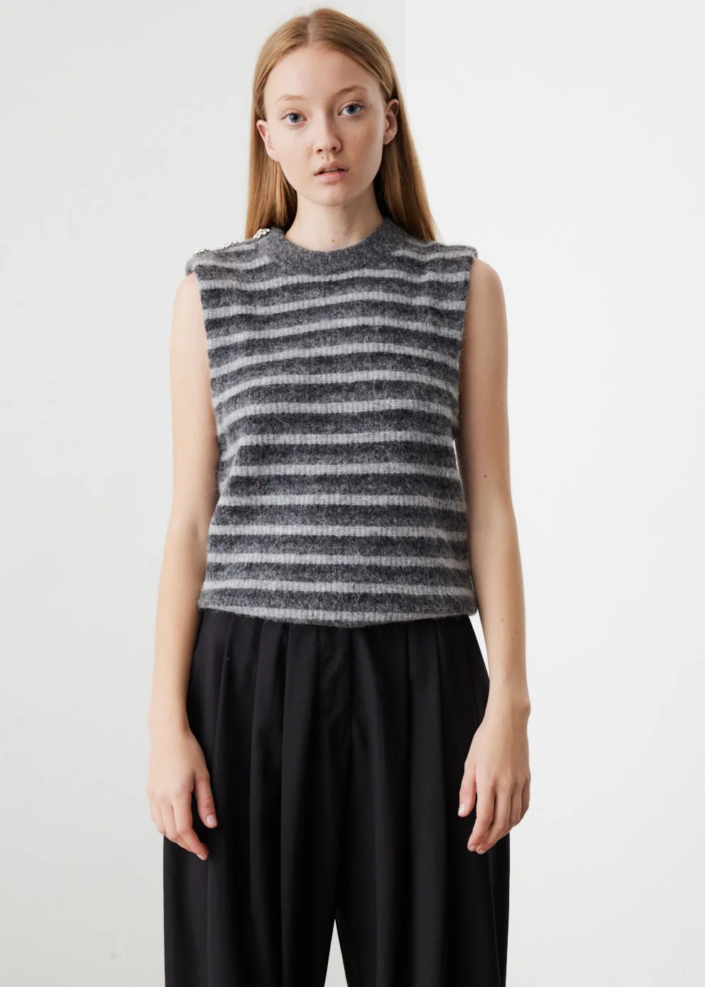 Wool Knit Vest Paloma Melange