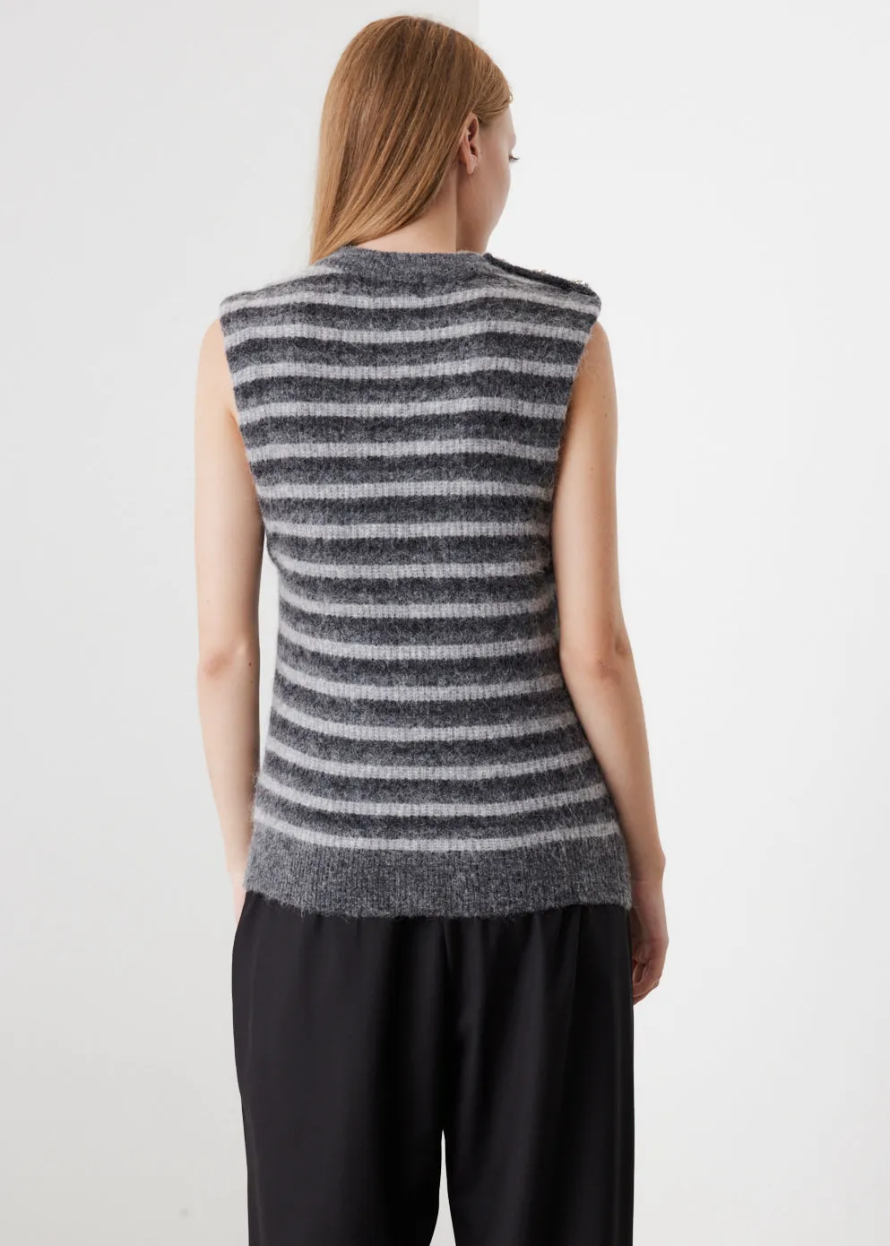 Wool Knit Vest Paloma Melange